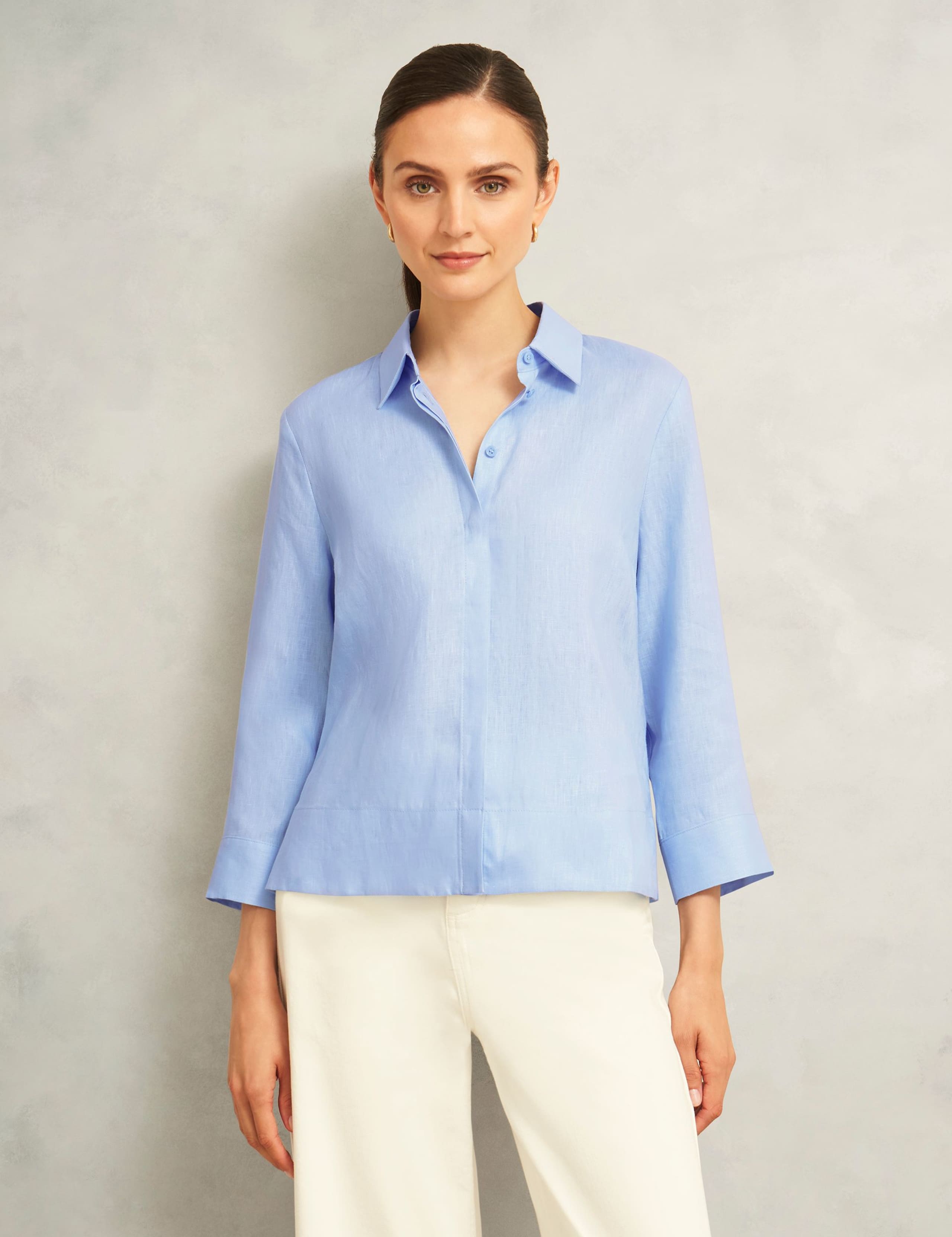 Pure Linen Button Through Shirt 4 of 6