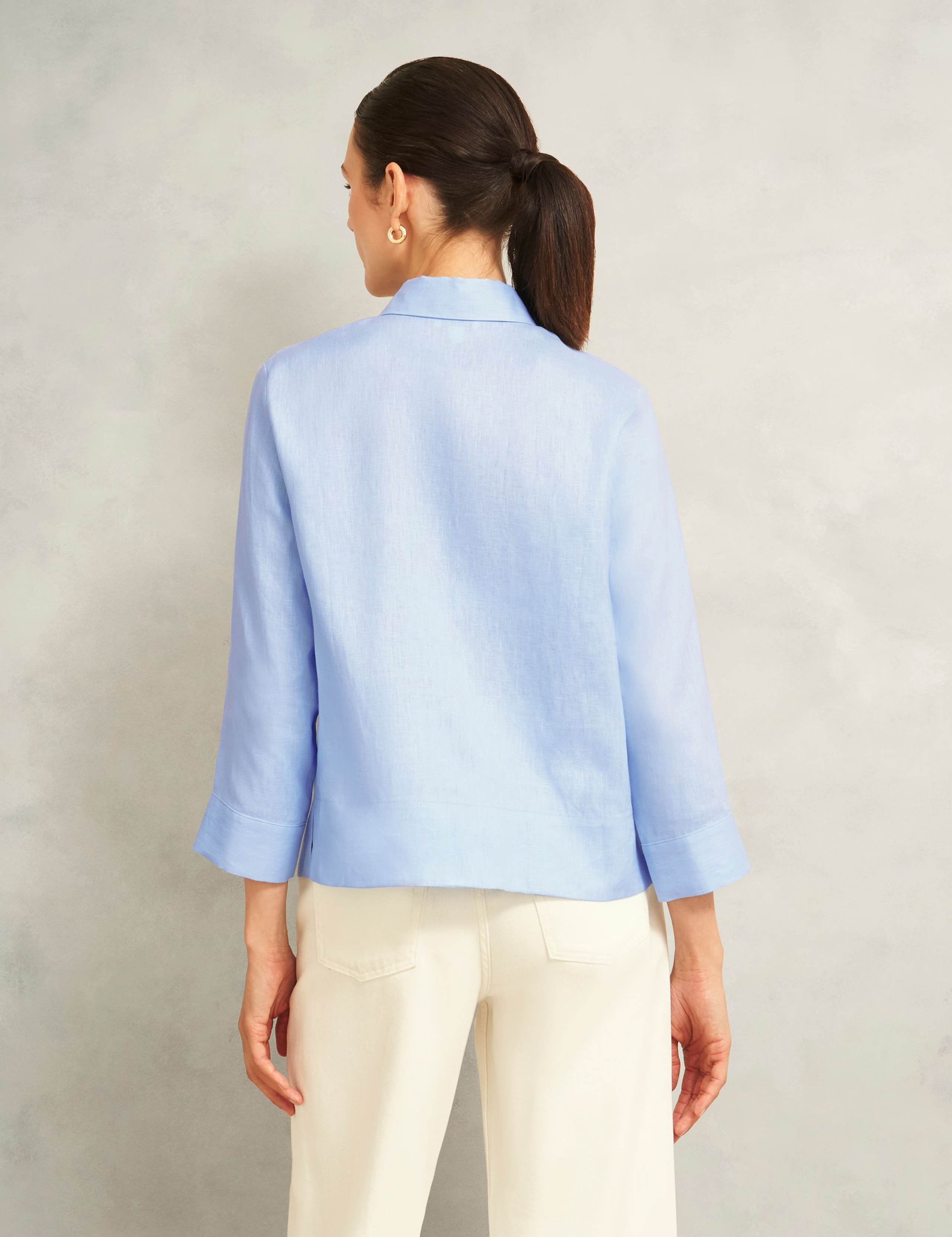 Pure Linen Button Through Shirt 5 of 6