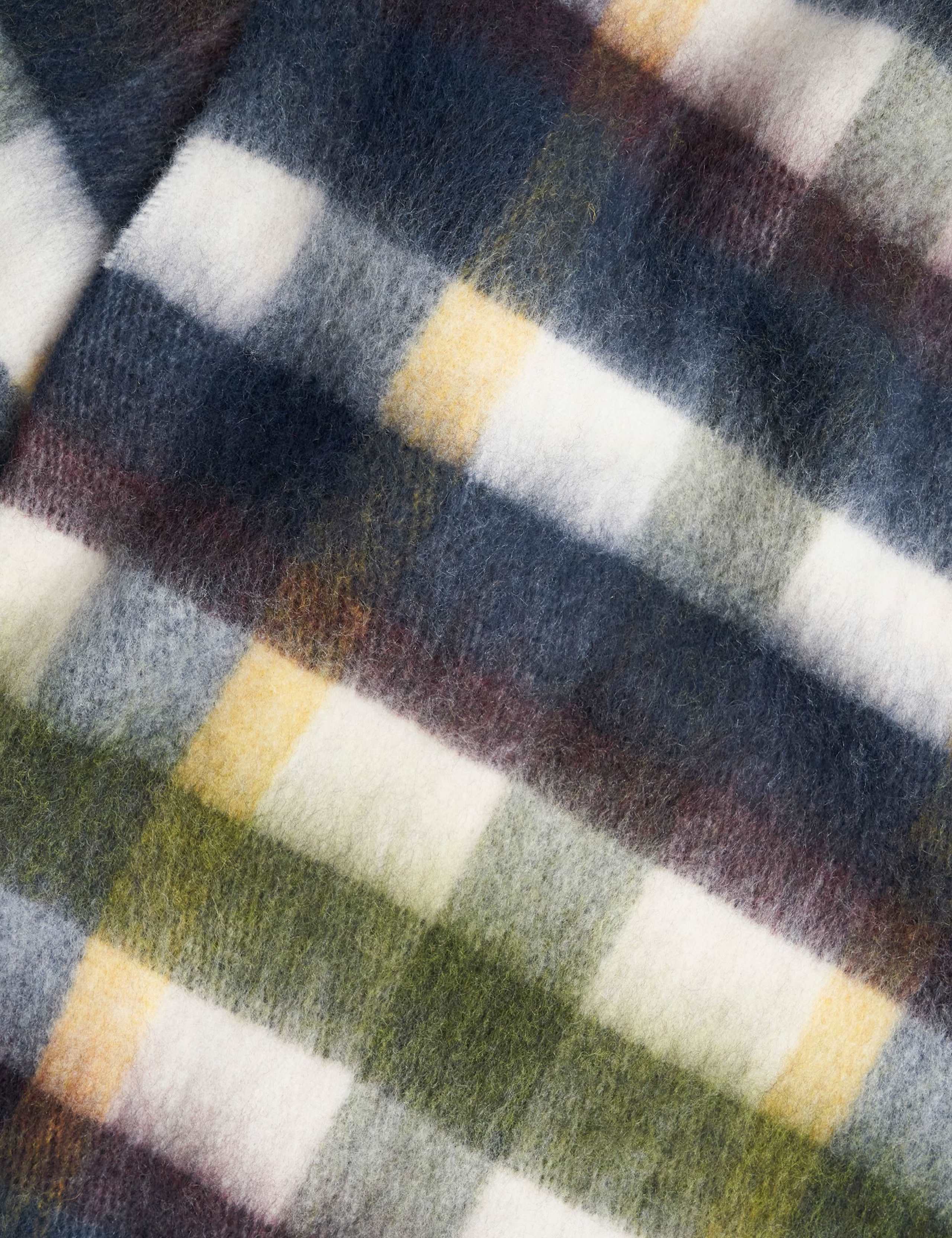 Checked Fringed Scarf 4 of 4