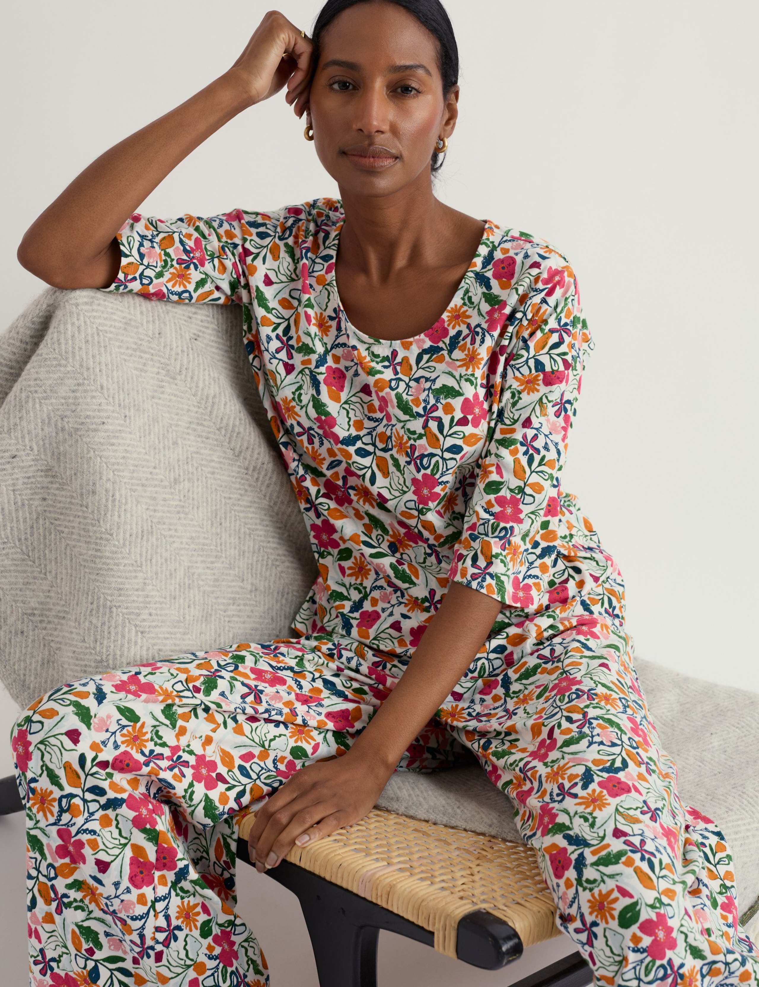 Cotton Rich Floral Pyjama Set 4 of 5
