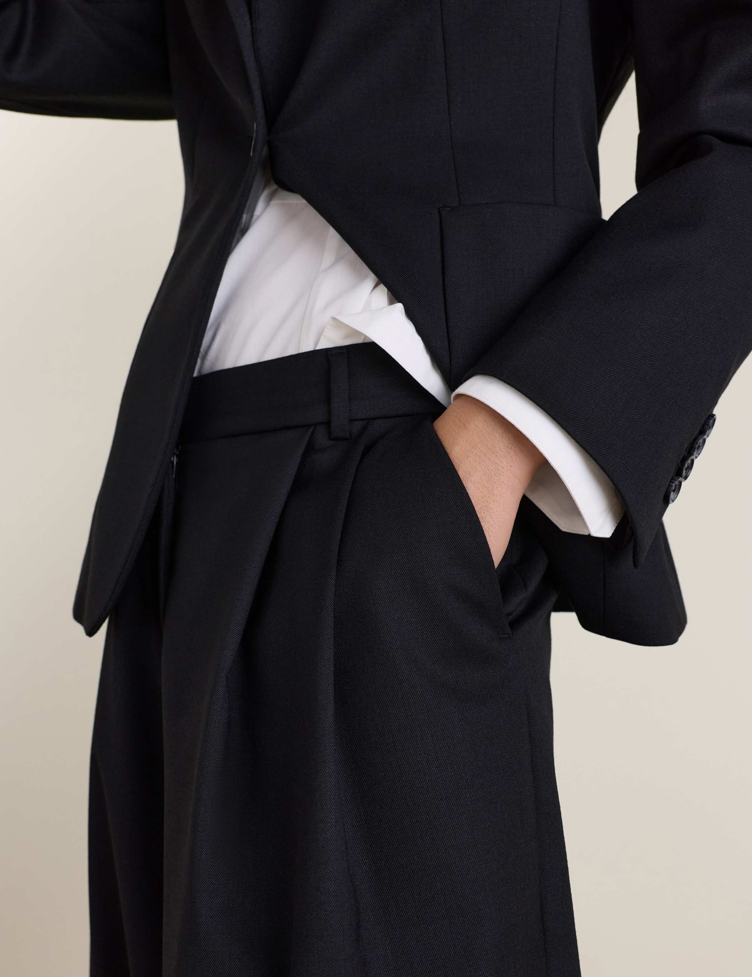 Wool Blend Tailored Balloon Trousers 5 of 6