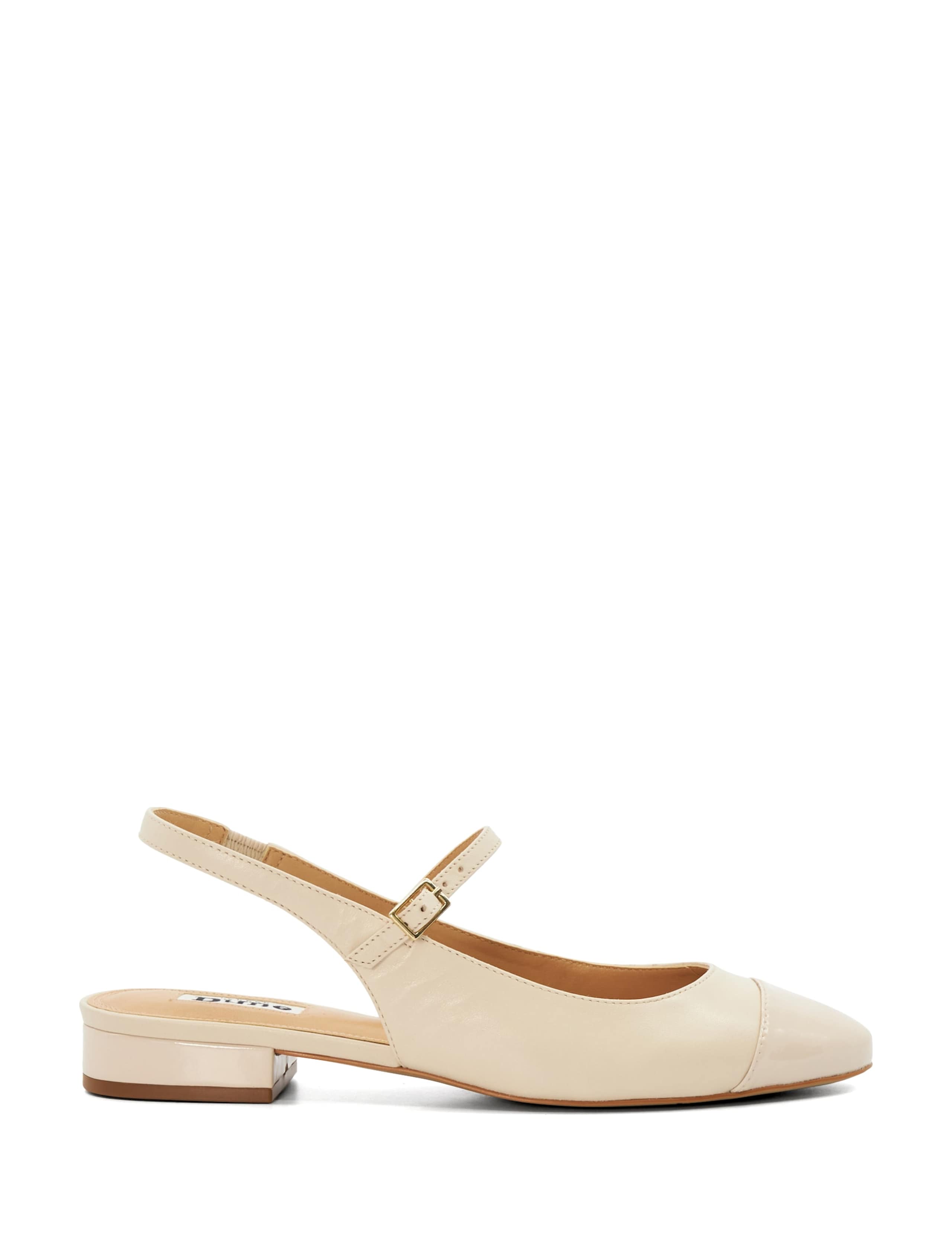Leather Strappy Flat Slingback Sandals 1 of 5