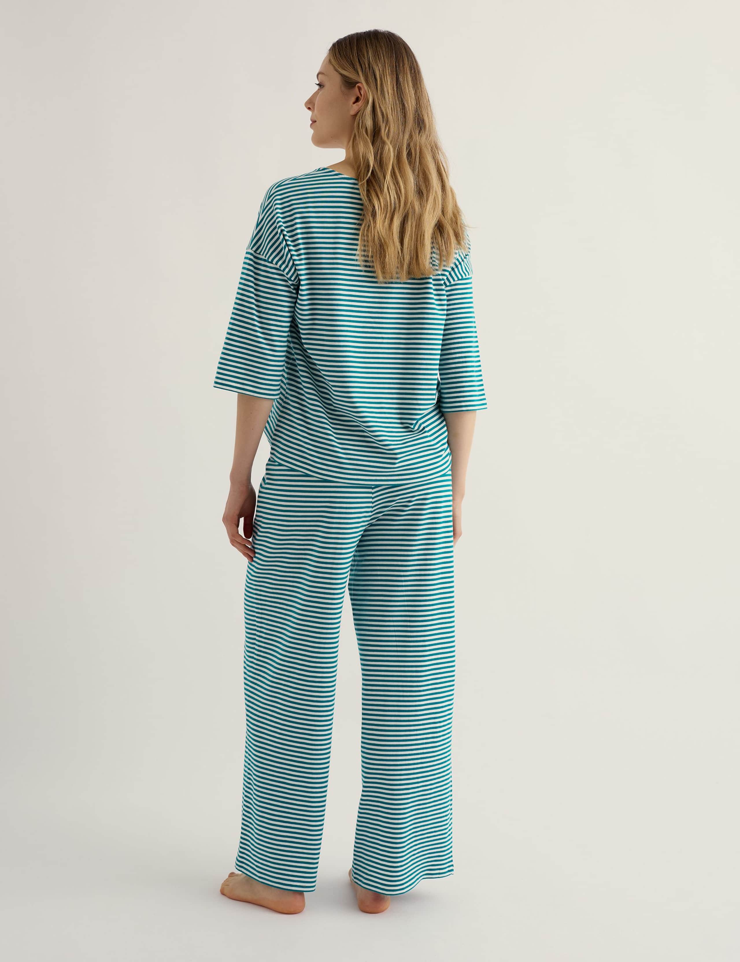 Cotton Rich Striped Pyjama Set 3 of 5