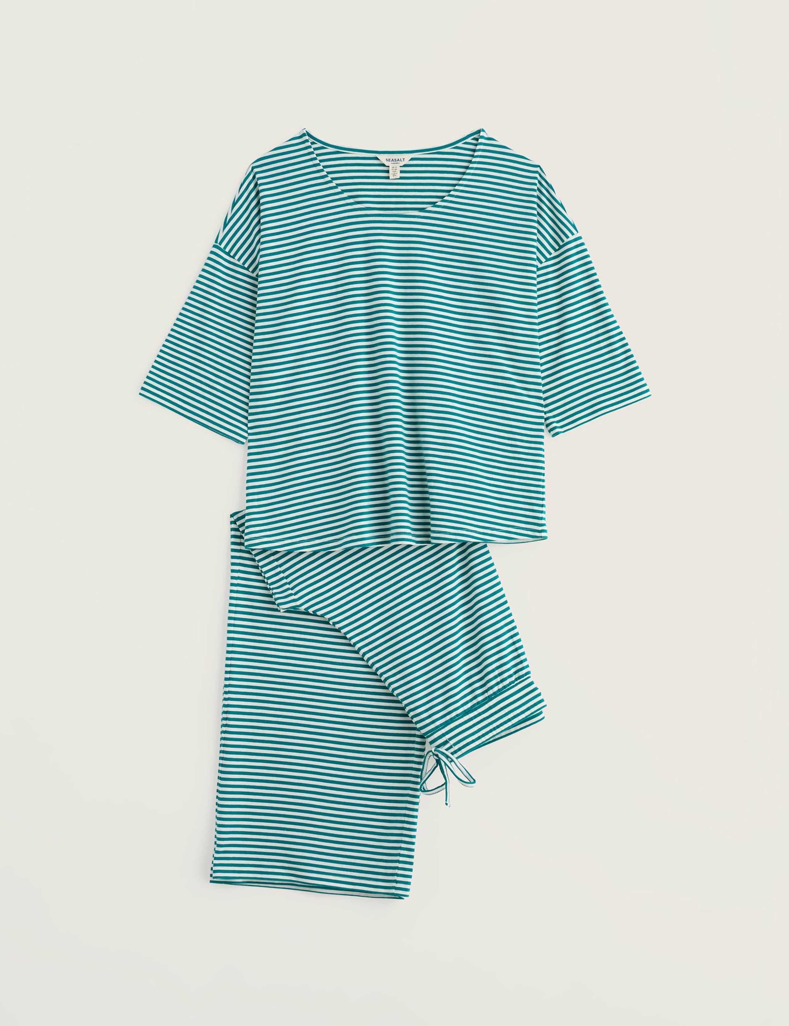 Cotton Rich Striped Pyjama Set 2 of 5