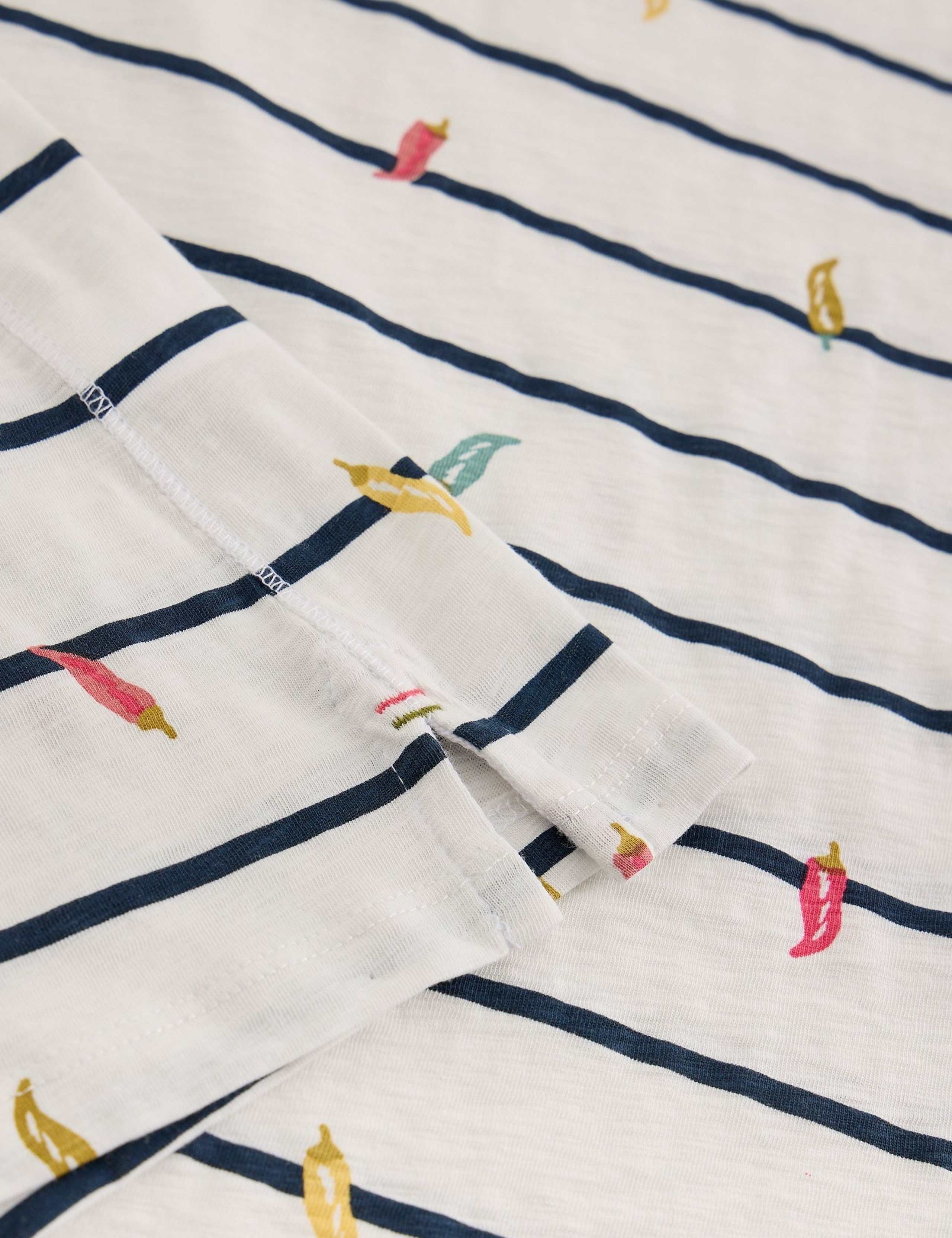 Pure Cotton Striped T-Shirt 4 of 6