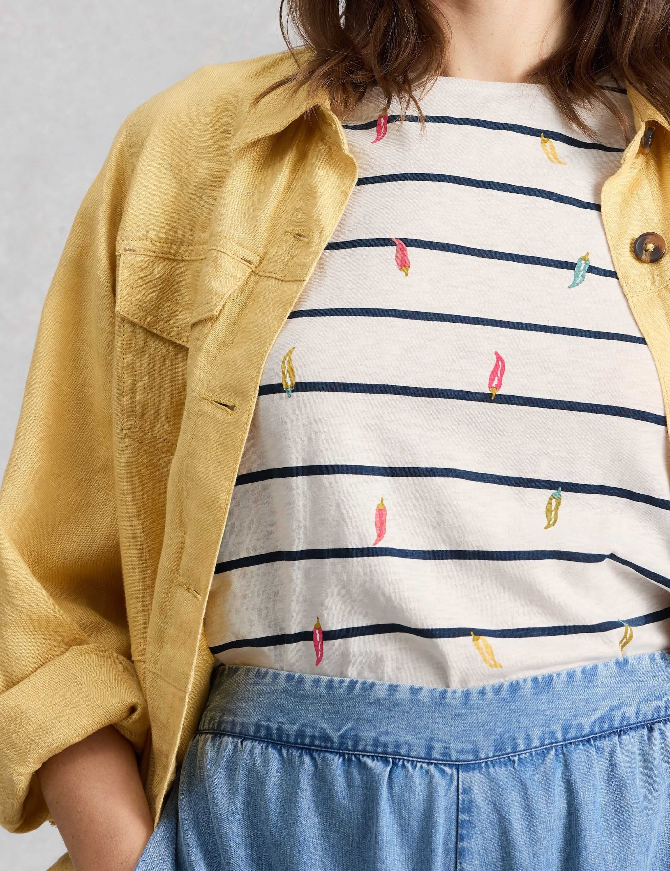 Pure Cotton Striped T-Shirt 5 of 6