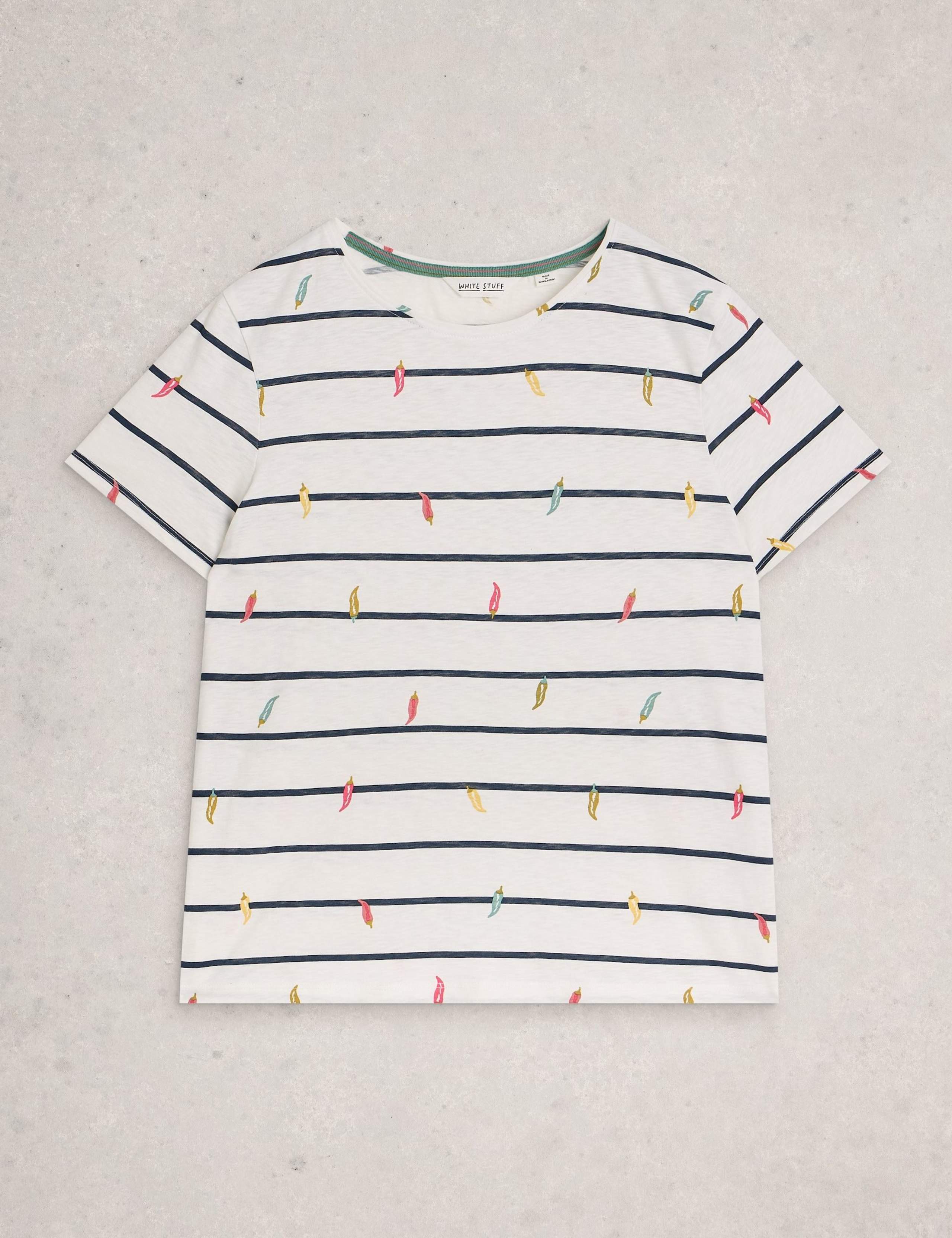Pure Cotton Striped T-Shirt 2 of 6