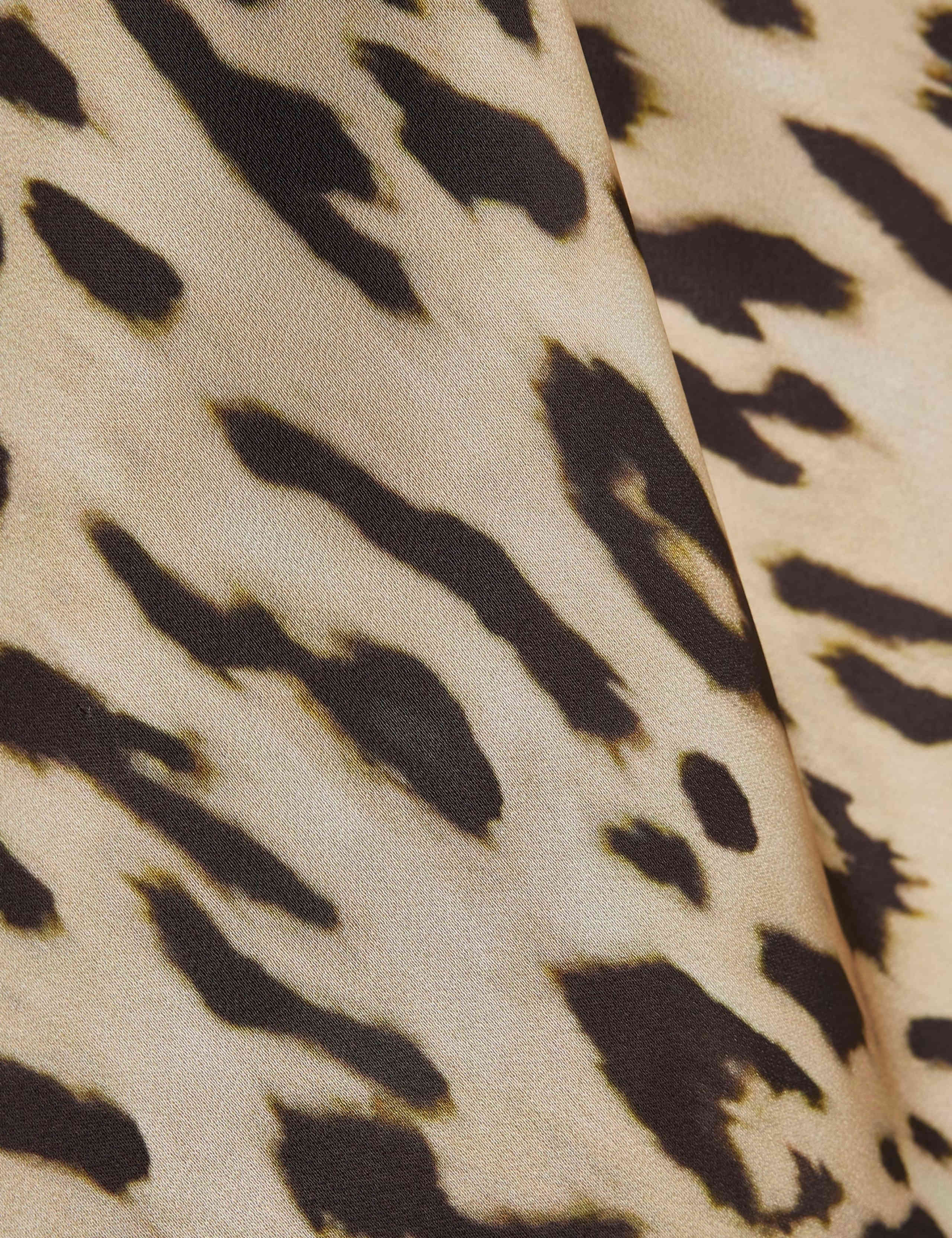 Satin Animal Print Halter Top 4 of 5