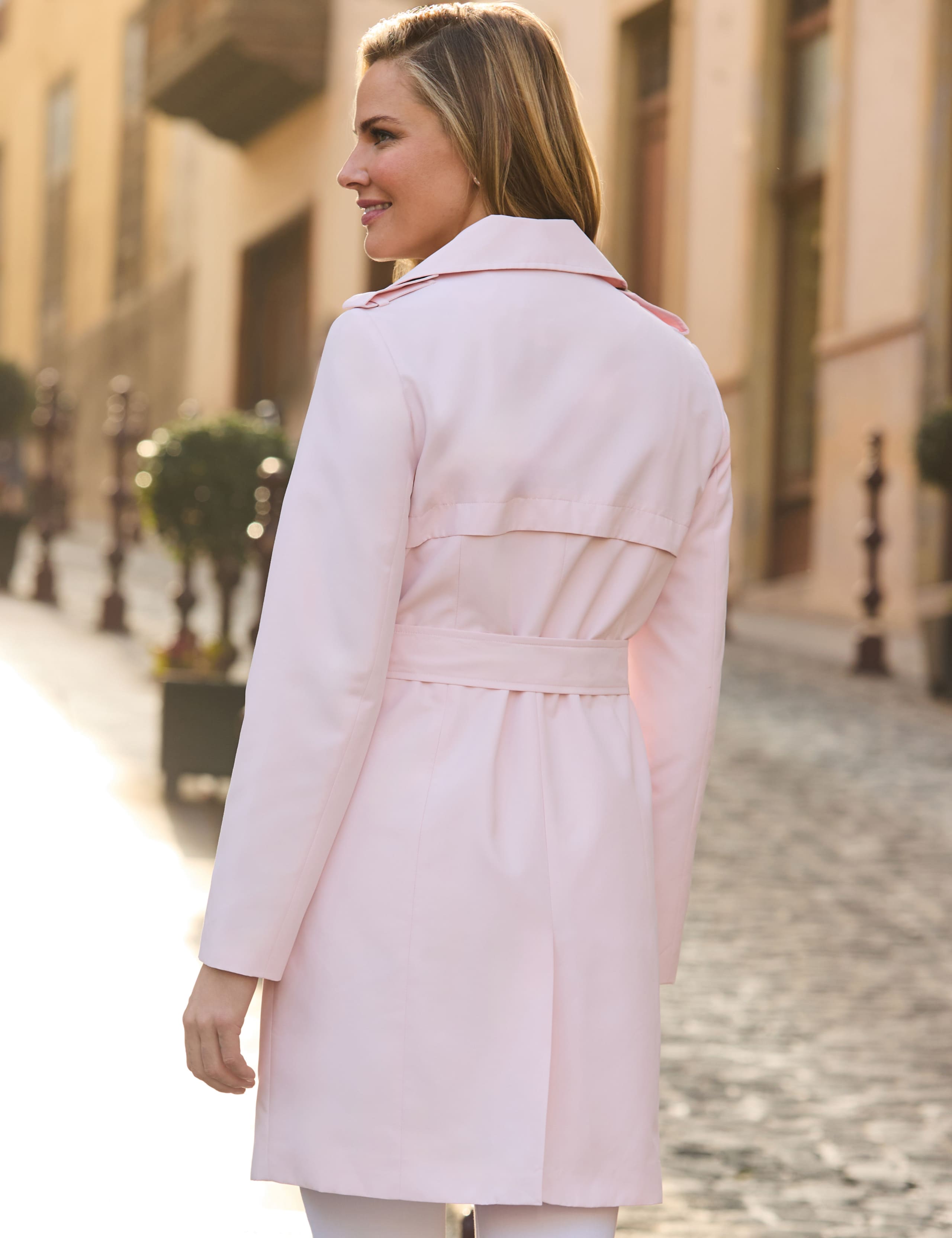 Belted Double Breasted Trench Coat 3 of 5