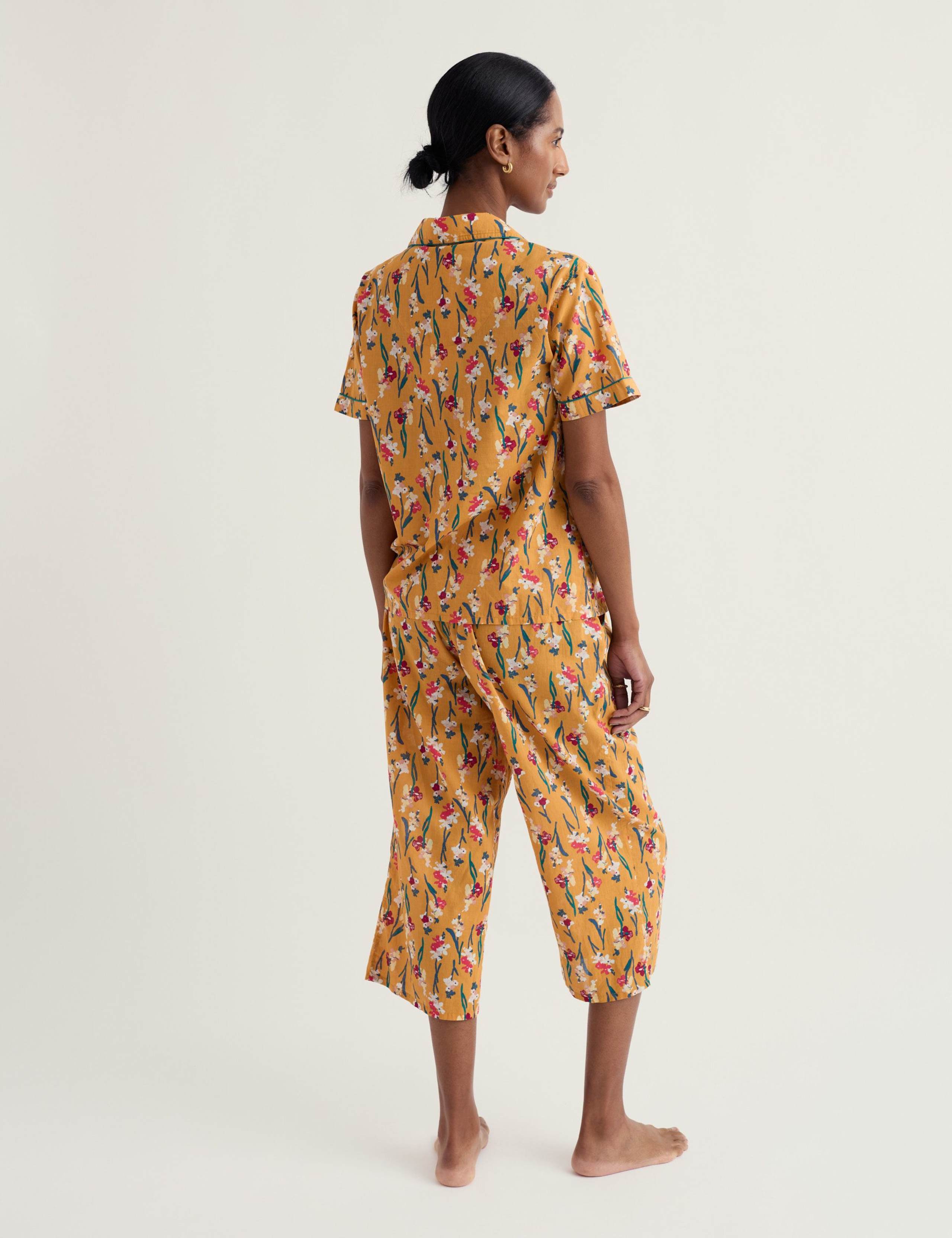 Pure Cotton Floral Pyjama Set 4 of 5