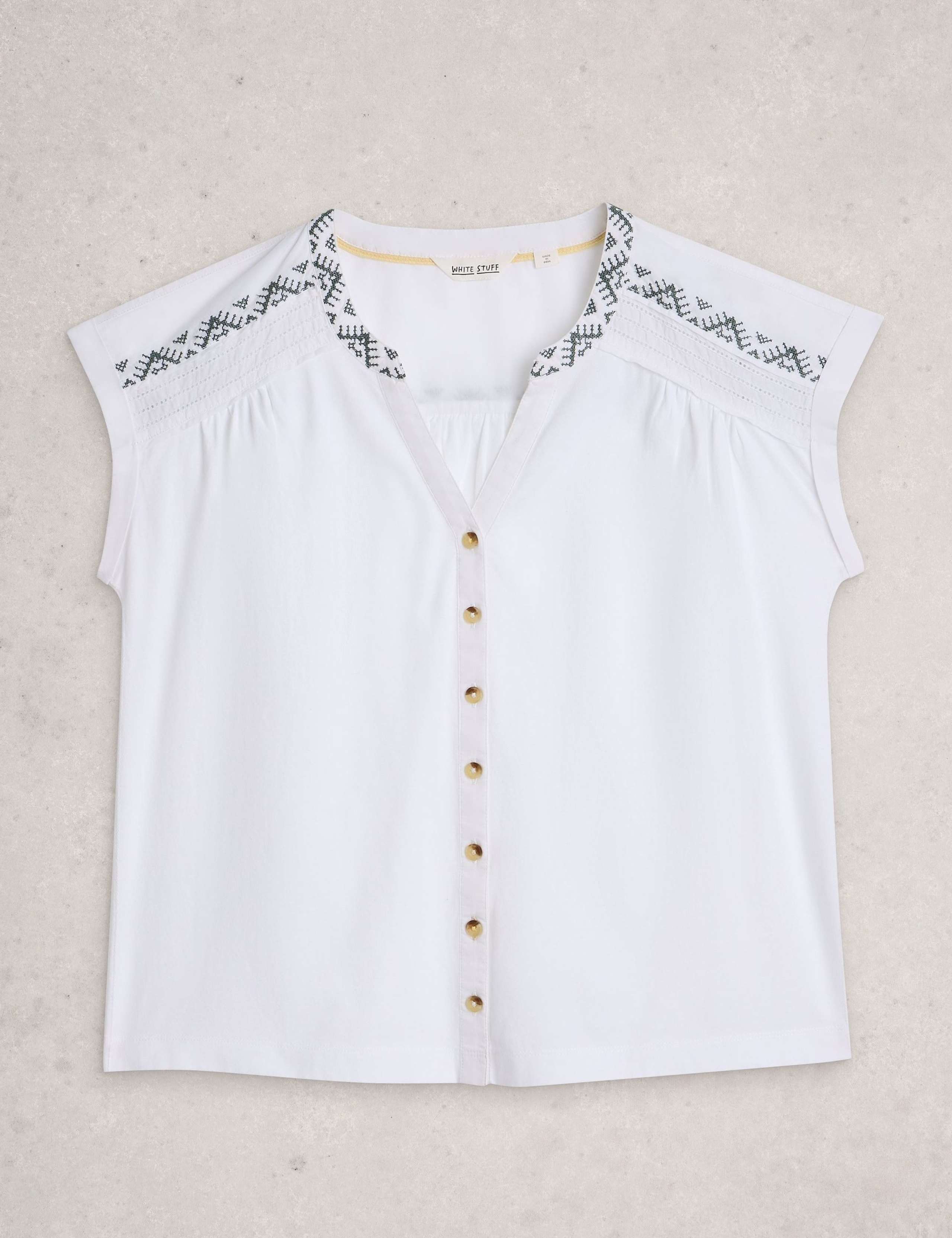 Pure Cotton Embroidered Shirt 2 of 6