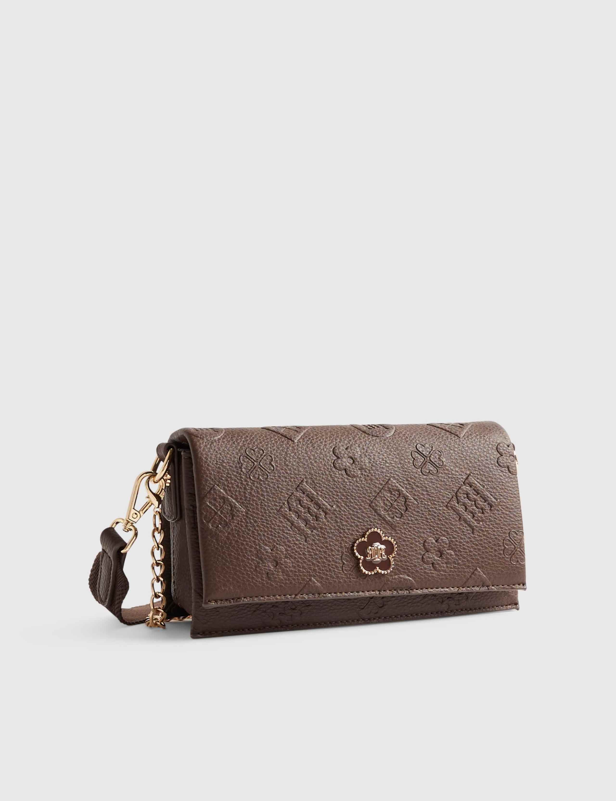 Embossed Chain Strap Cross Body Bag 2 of 5