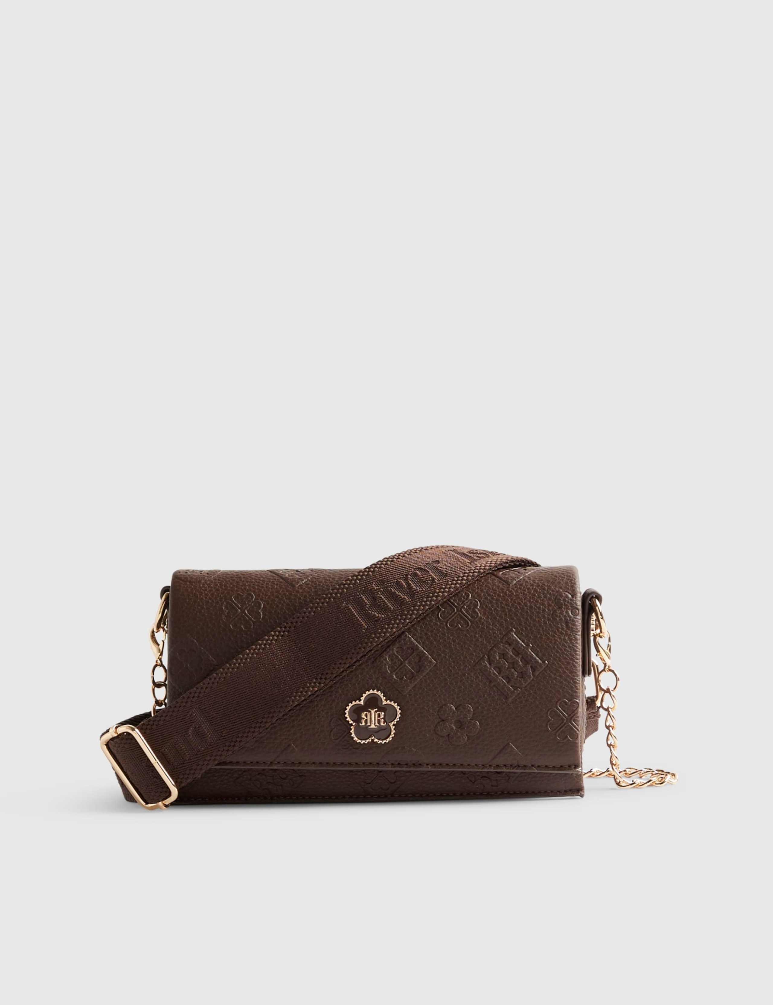 Embossed Chain Strap Cross Body Bag 3 of 5