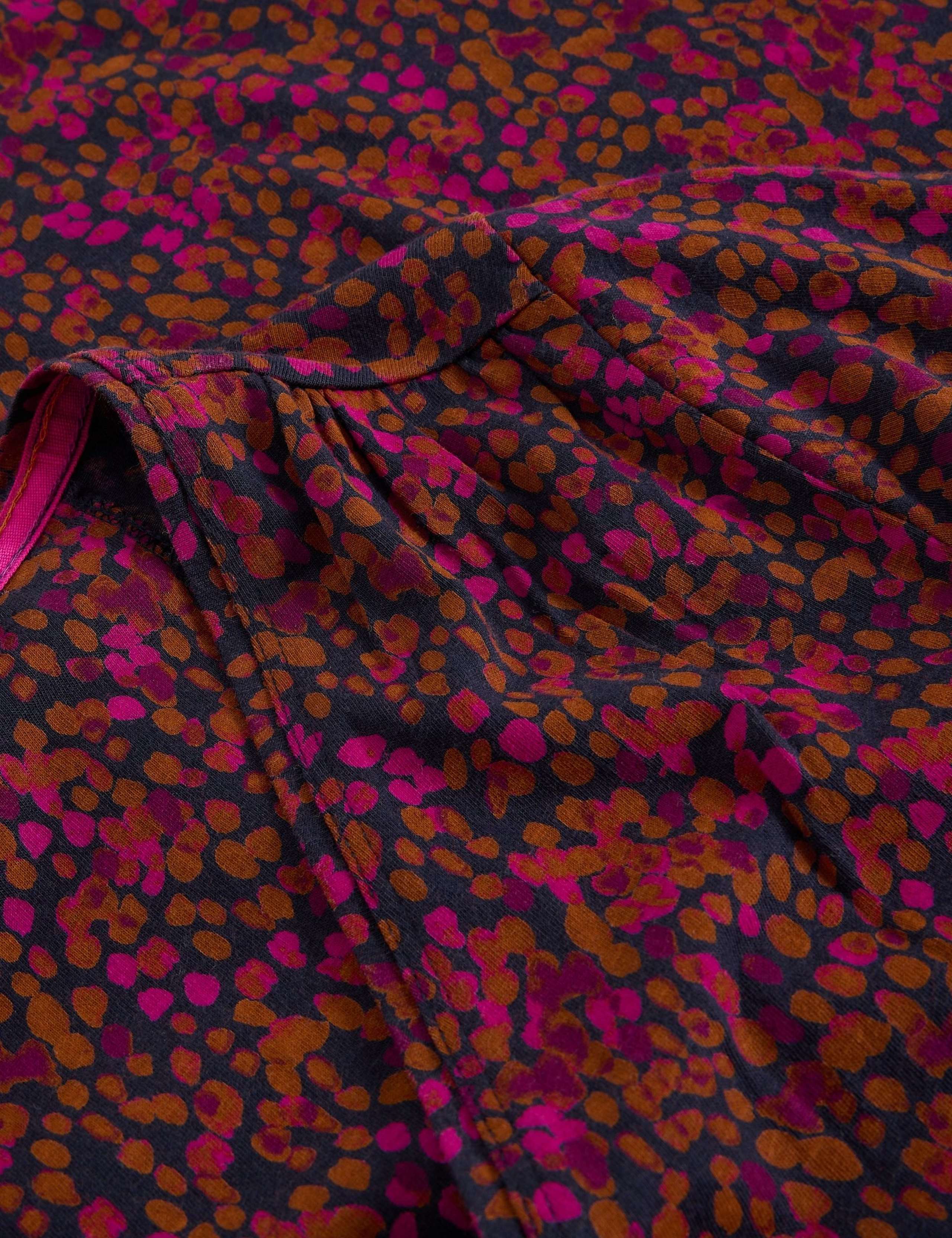 Jersey Printed V-Neck Midi Tea Dress 3 of 5