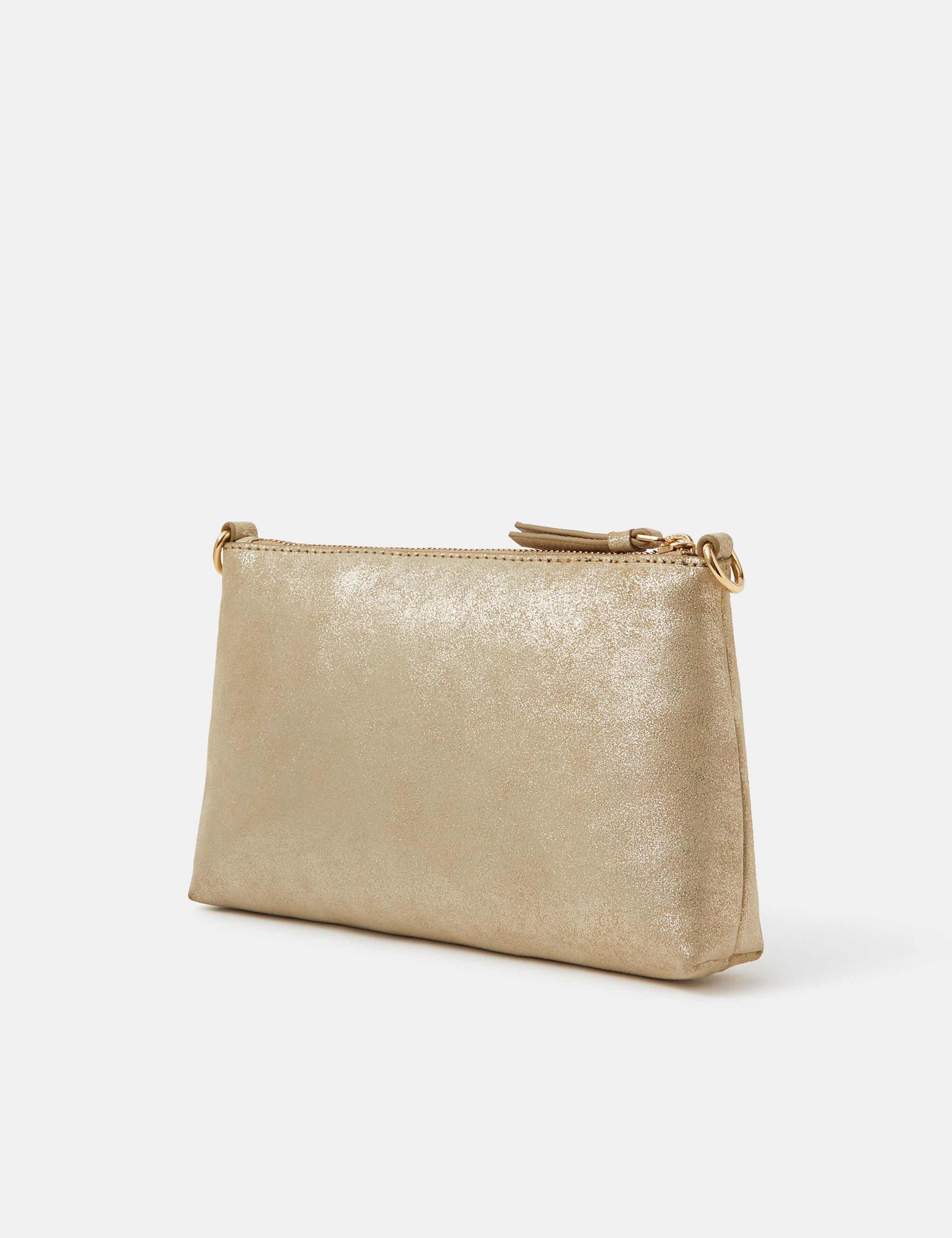 Leather Metallic Cross Body 2 of 4