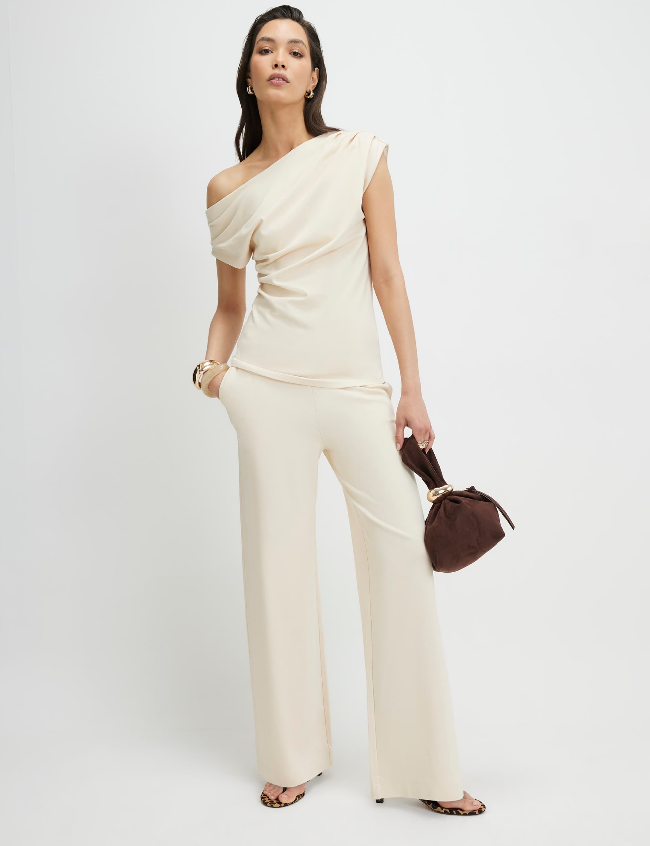 Jersey One Shoulder Top 1 of 4