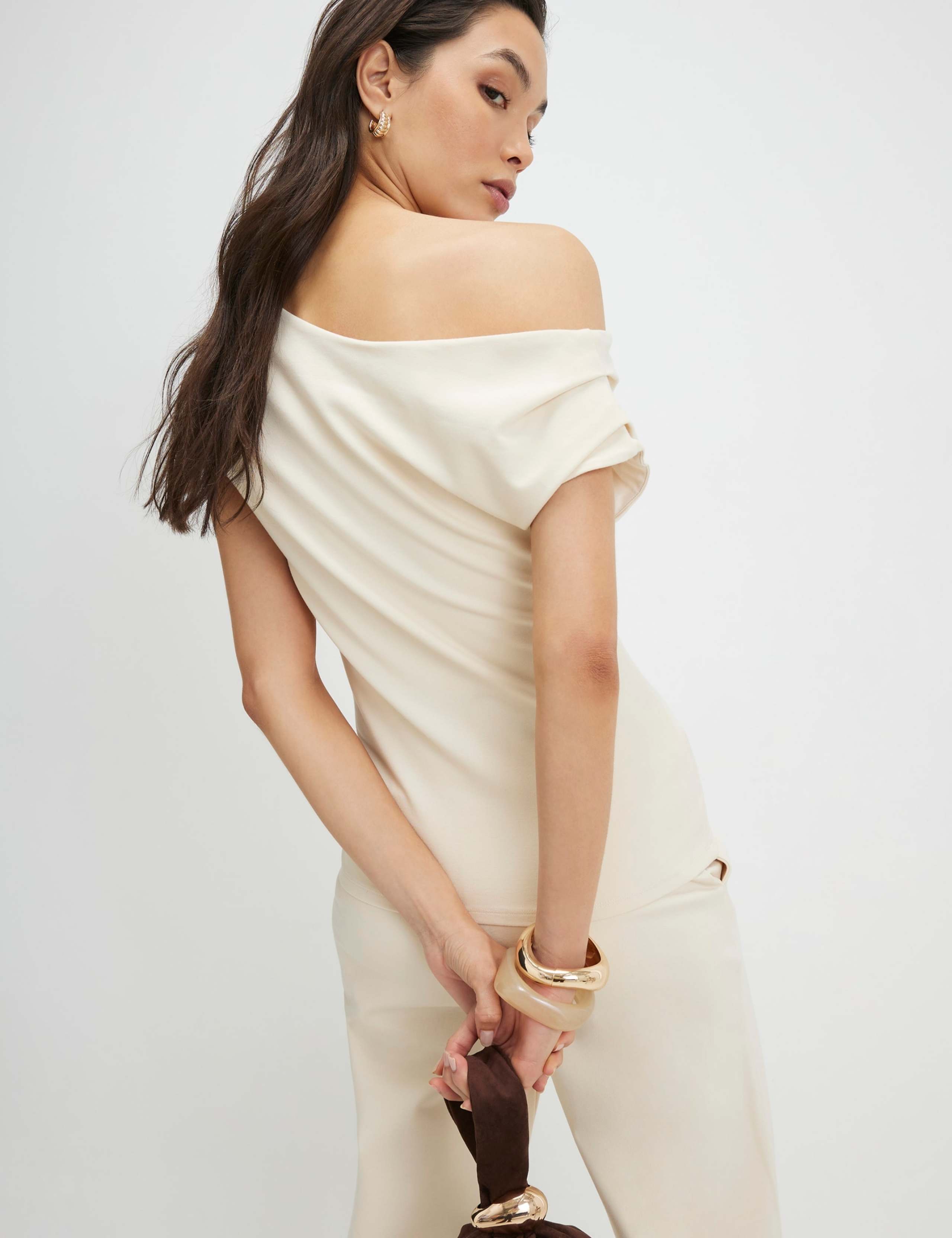 Jersey One Shoulder Top 3 of 4