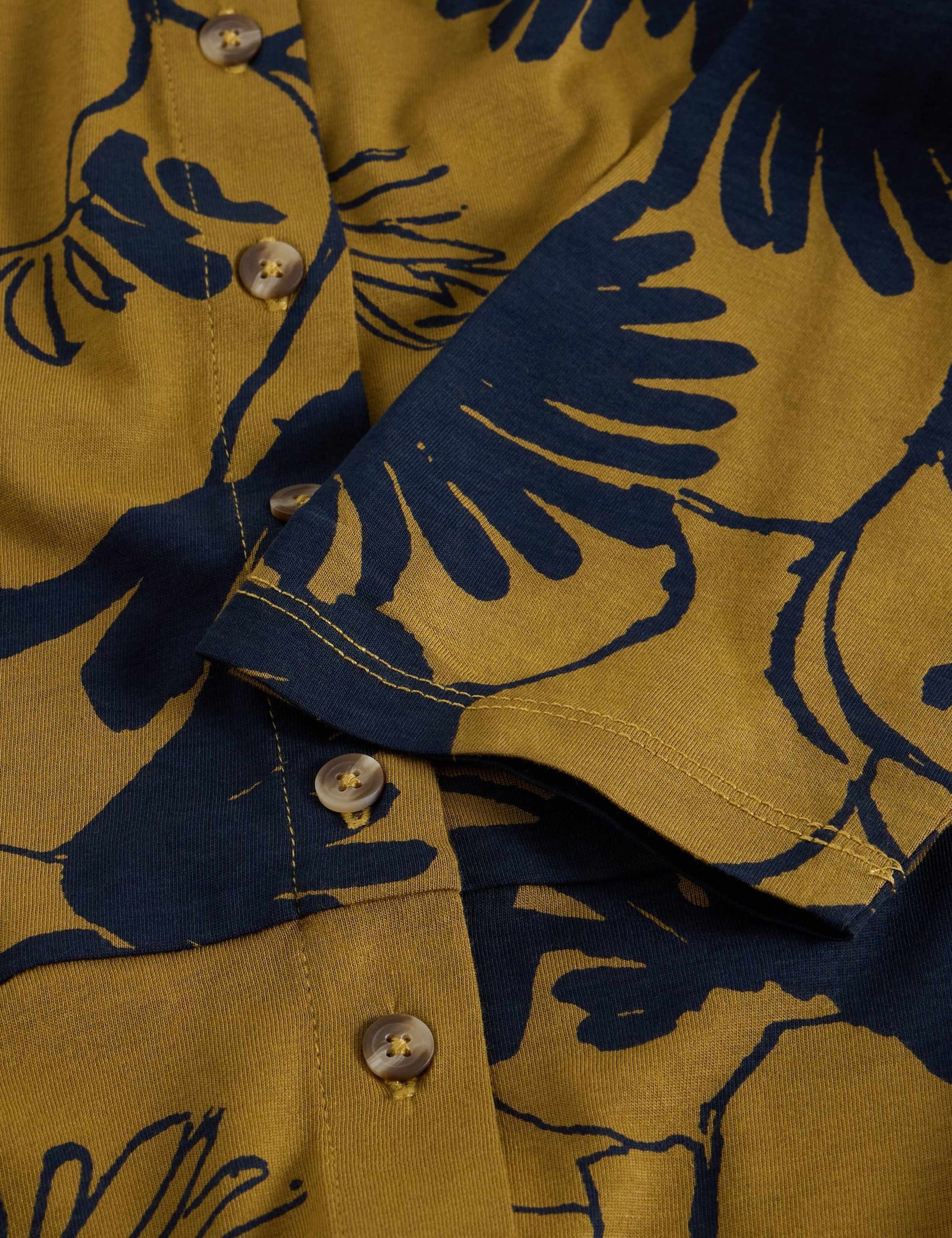 Jersey Printed Midi Shirt Dress 6 of 6