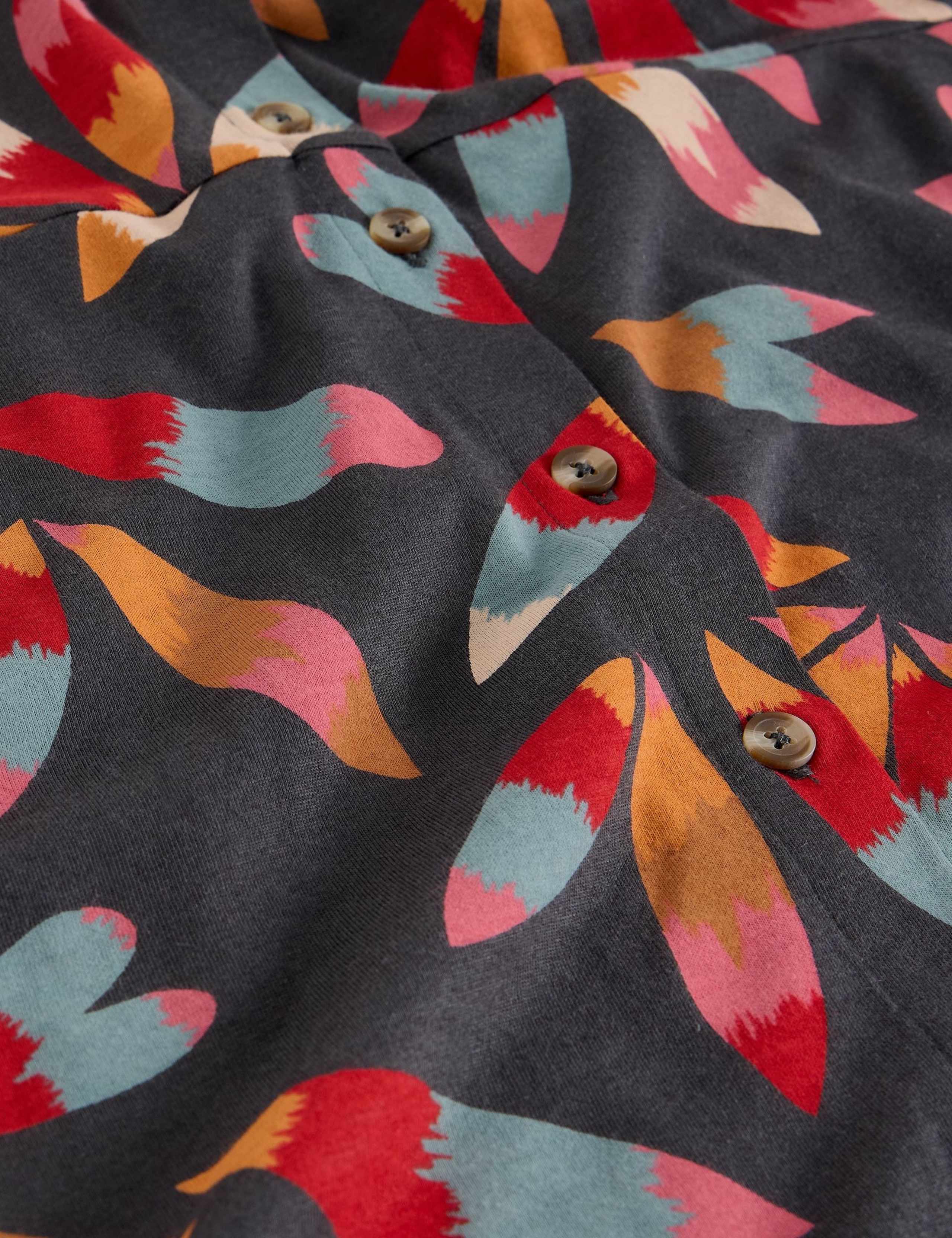 Jersey Printed Midi Shirt Dress 5 of 6