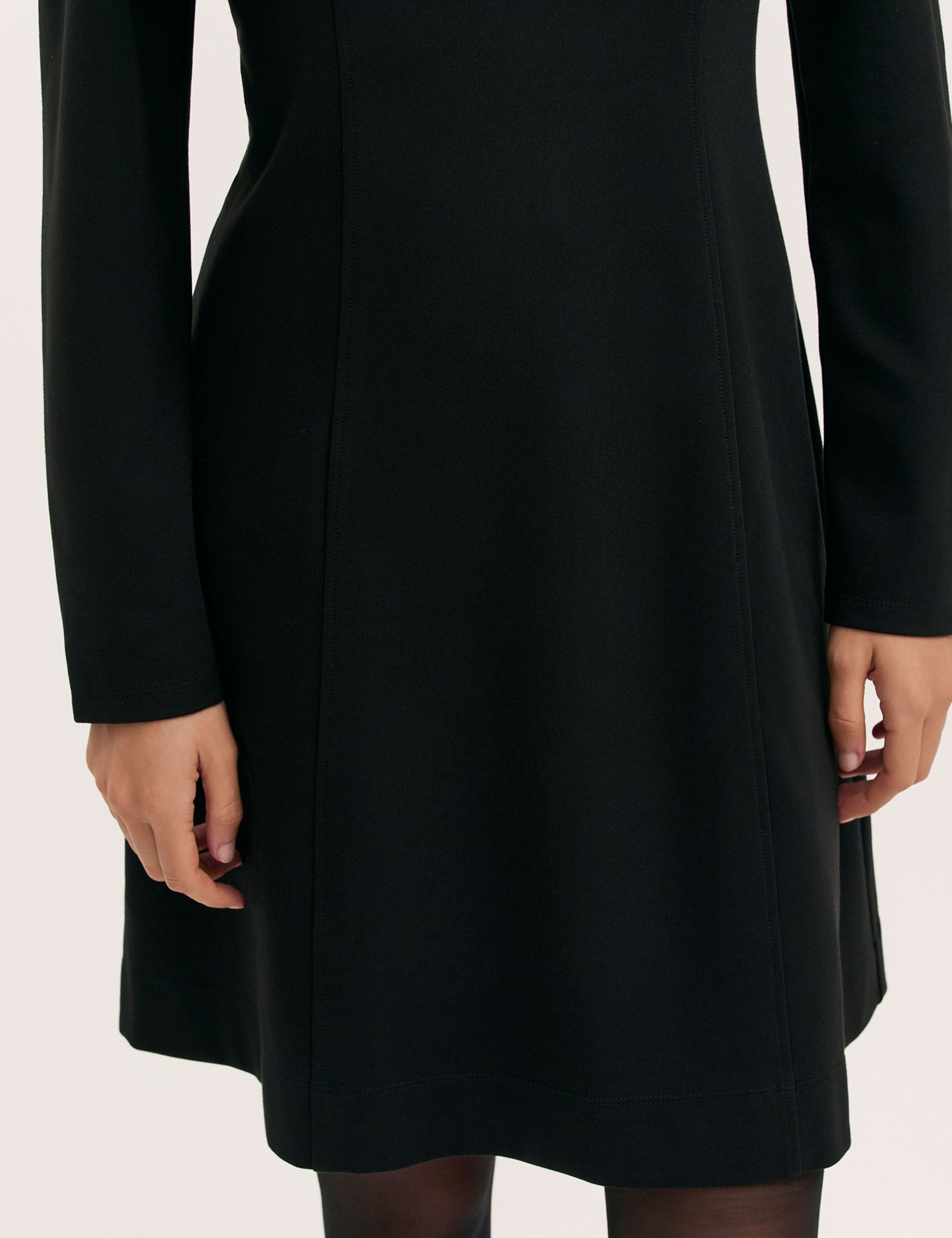 Ponte Jersey Knee Length Skater Dress 5 of 5