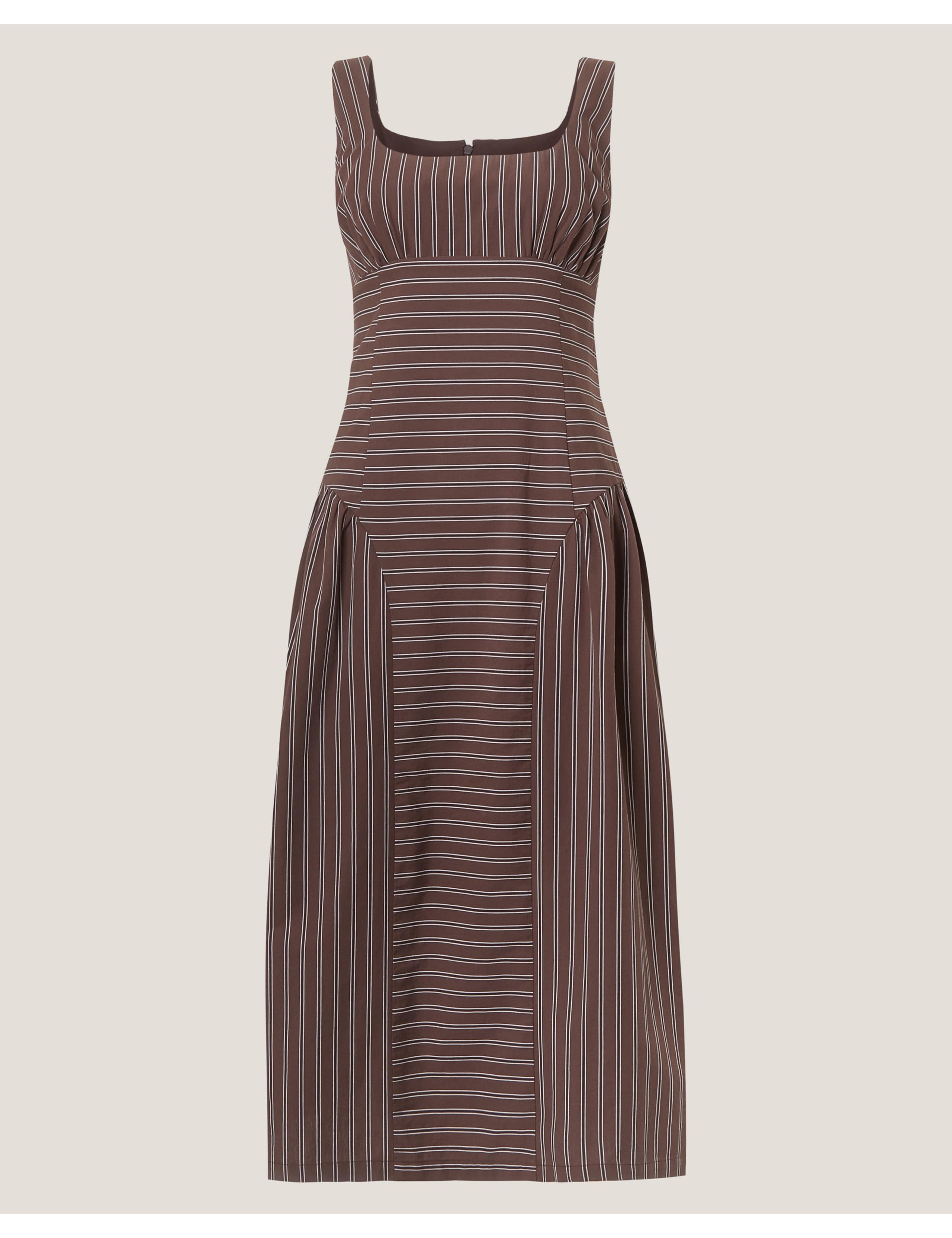 Pure Cotton Square Neck Midi Dress 2 of 5