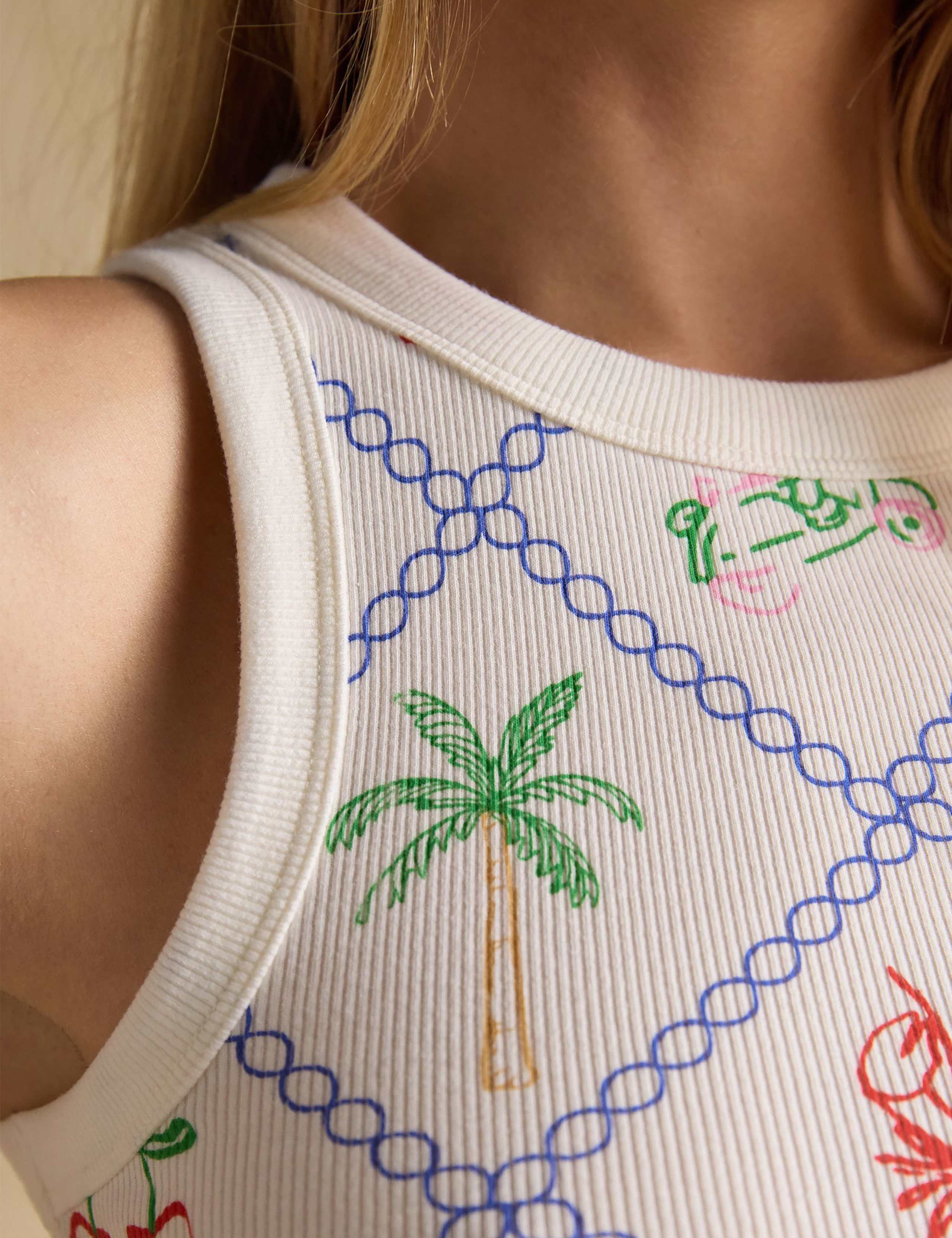 3 Pack Cotton Rich Jersey Ribbed Vest 10 of 10