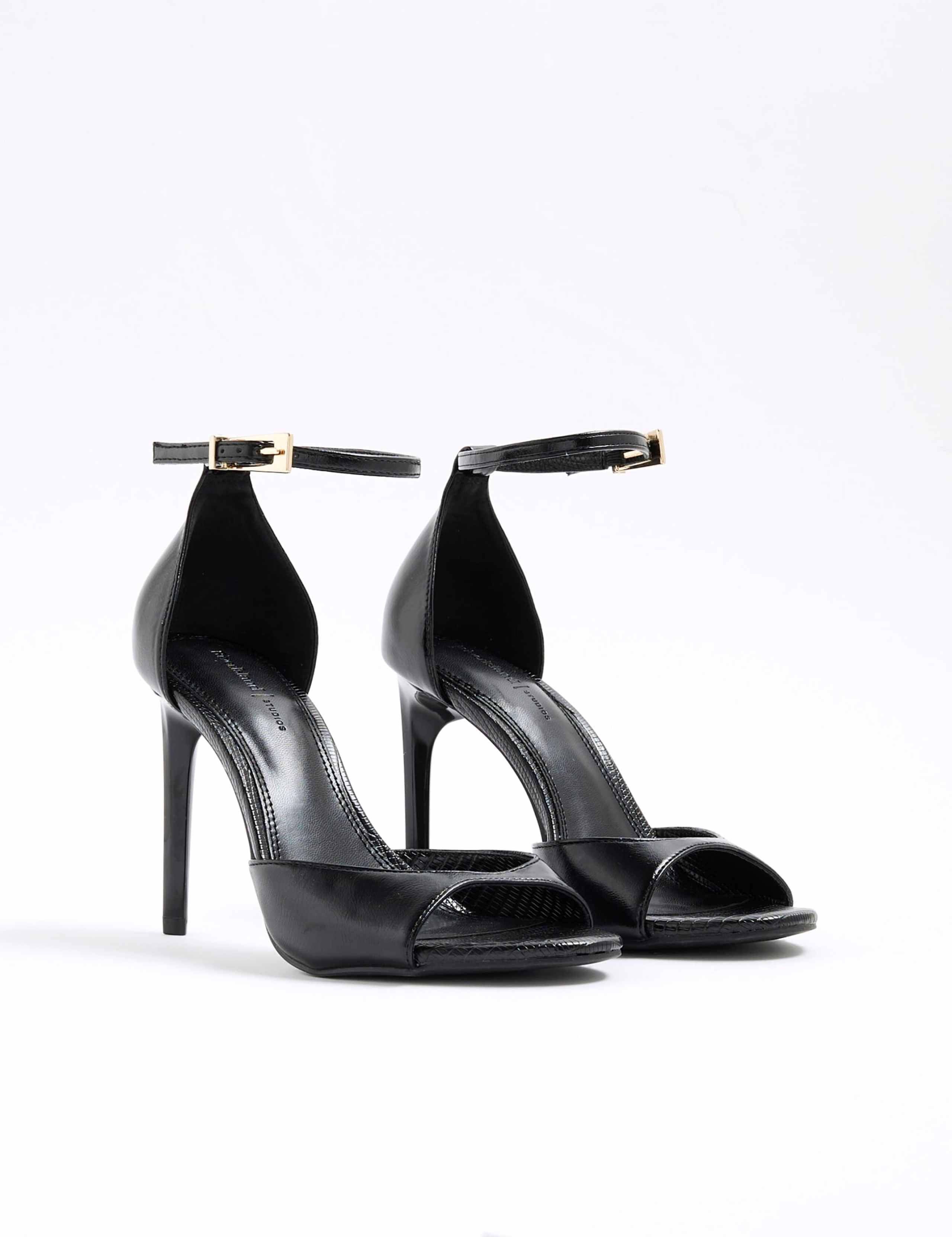 Patent Closed Back Stiletto Heel Sandals 5 of 5