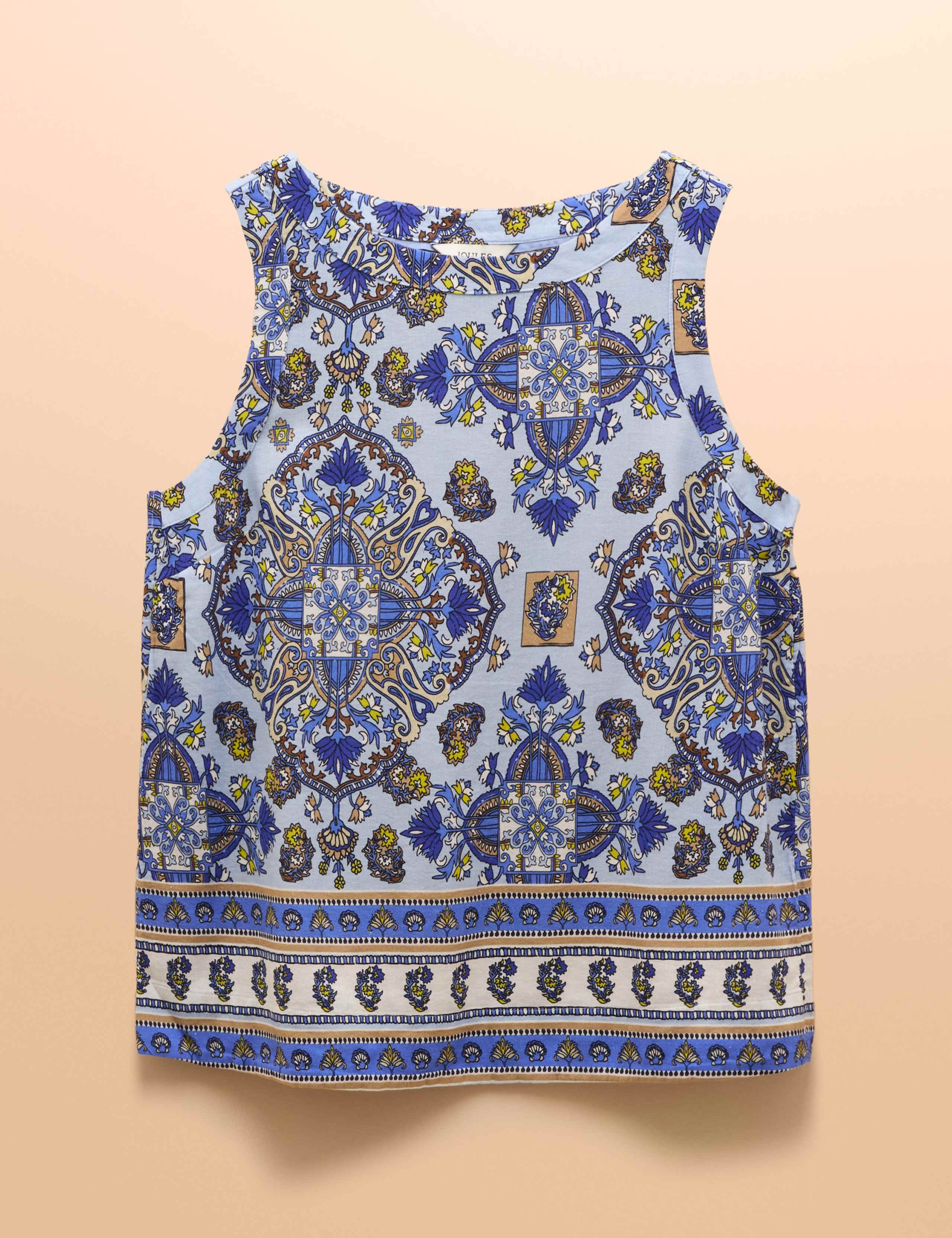 Linen Blend Printed Blouse 2 of 8