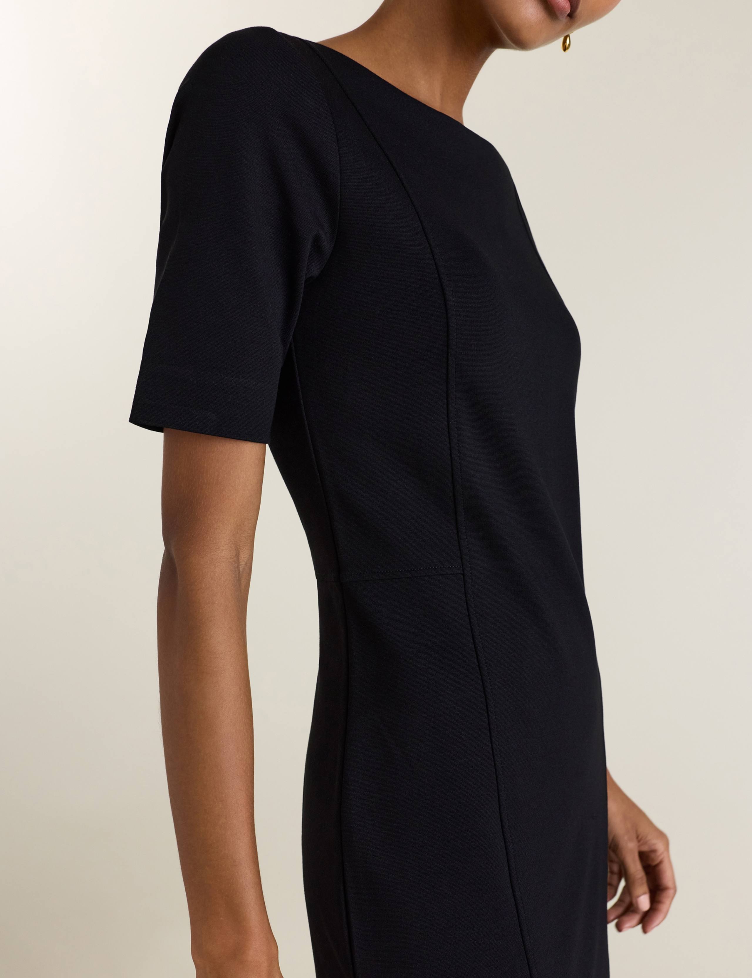 Ponte Knee Length Skater Dress 2 of 5