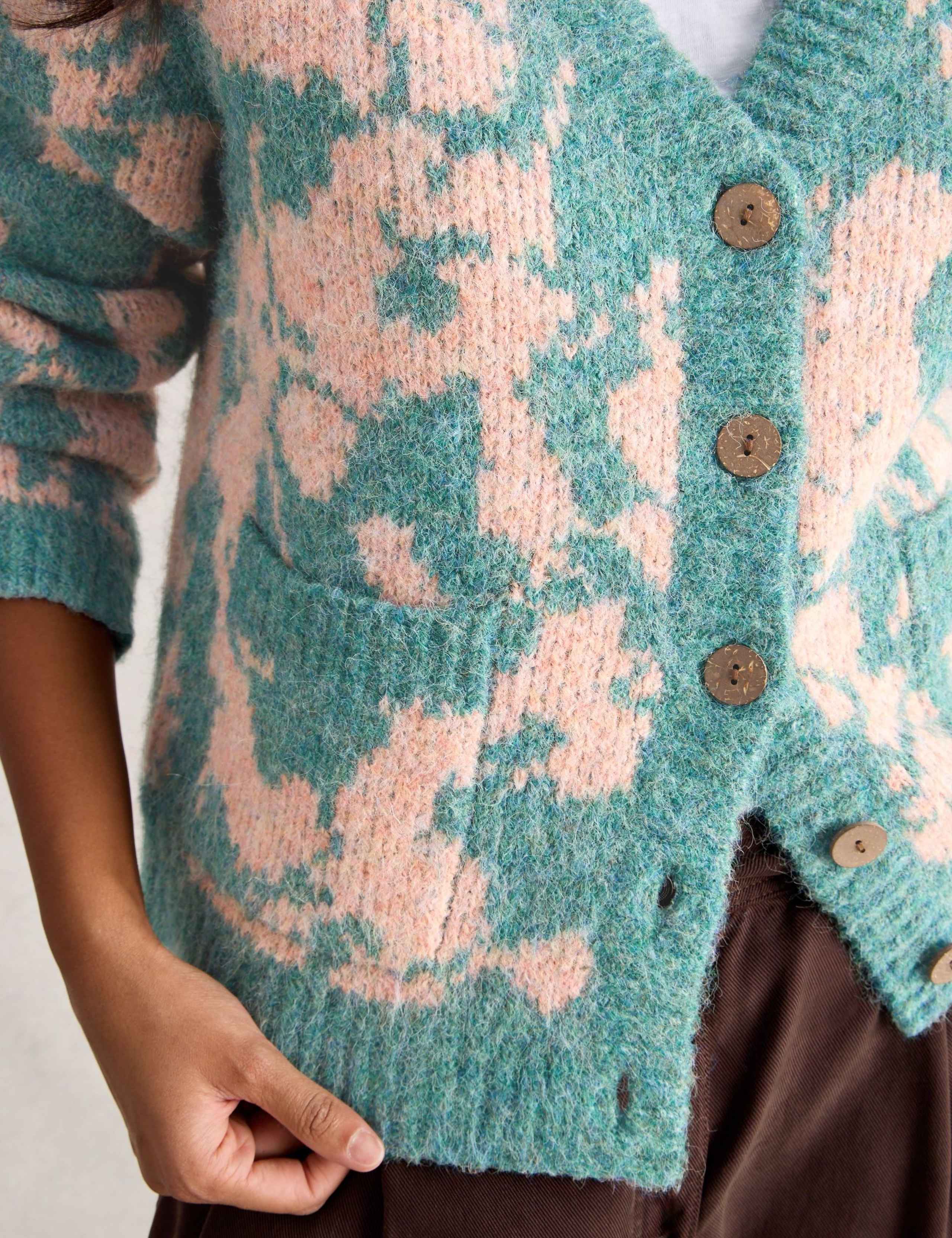 Floral Button Front Cardigan 5 of 6
