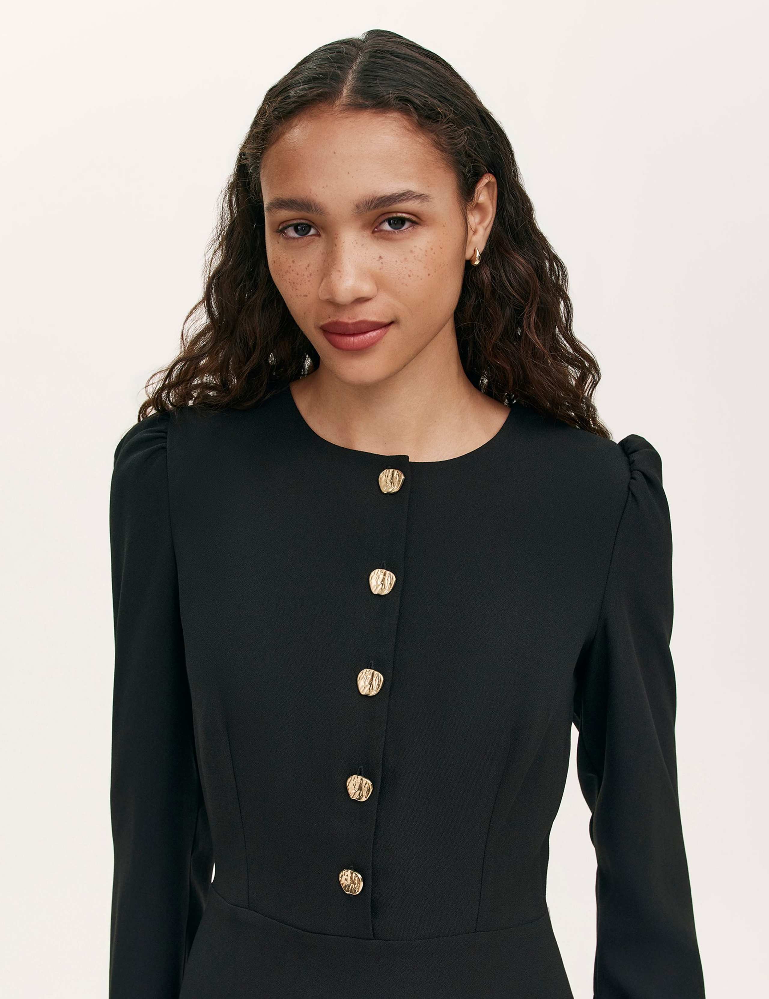 Crepe Knee Length Skater Dress 4 of 4