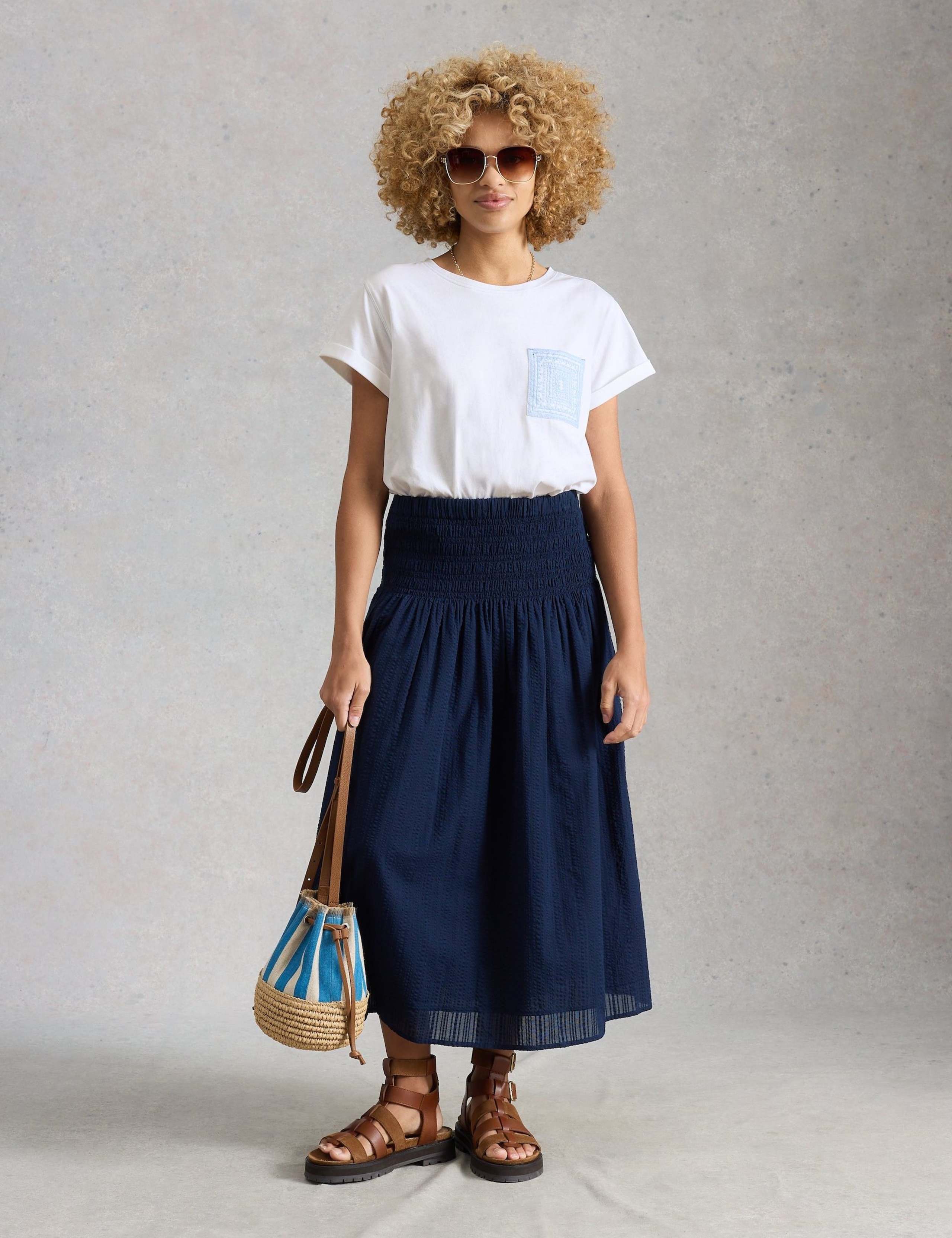 Pure Cotton Embroidered T-Shirt 3 of 6