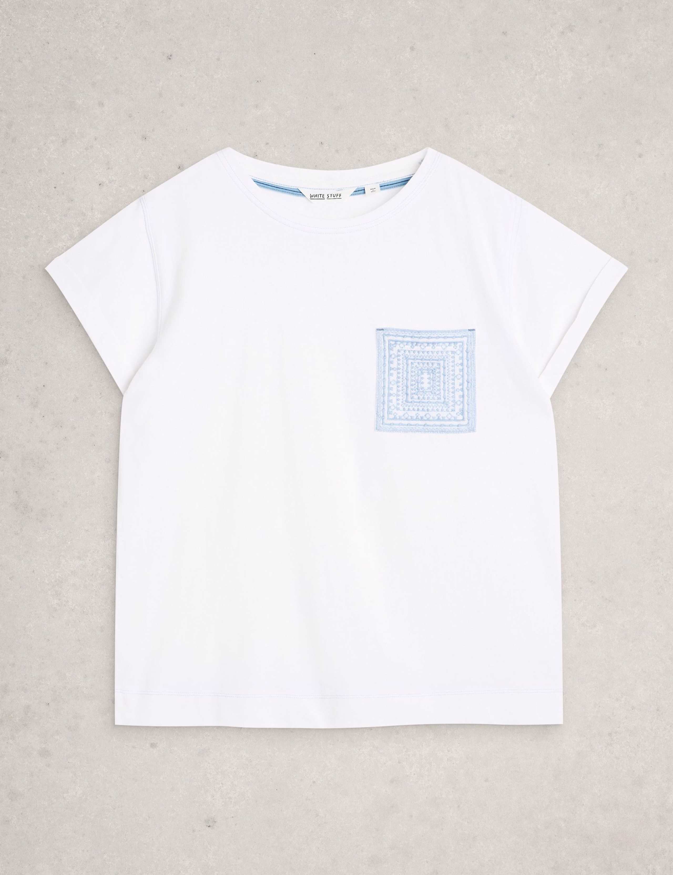 Pure Cotton Embroidered T-Shirt 2 of 6