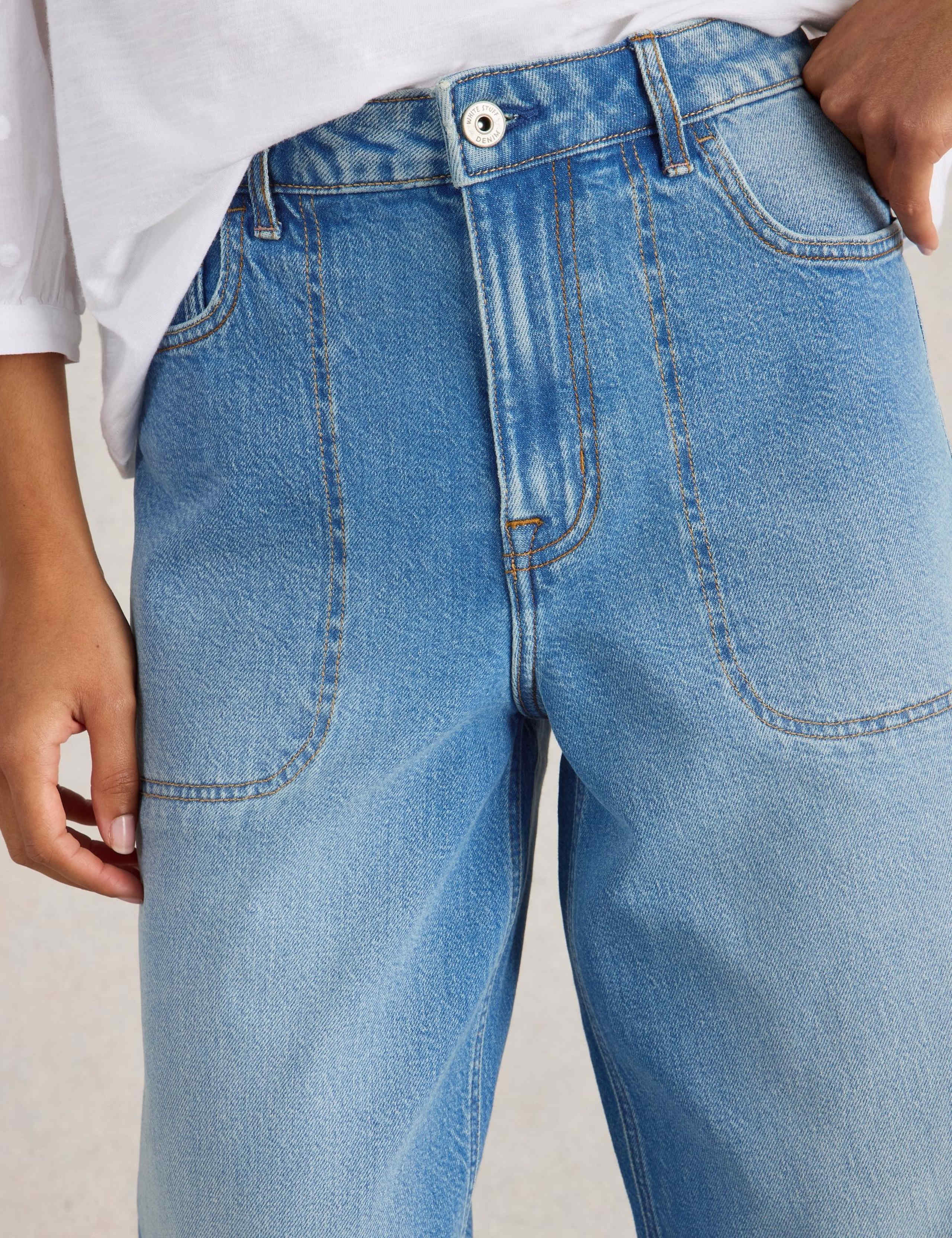 Mid Rise Wide Leg Jeans 4 of 6