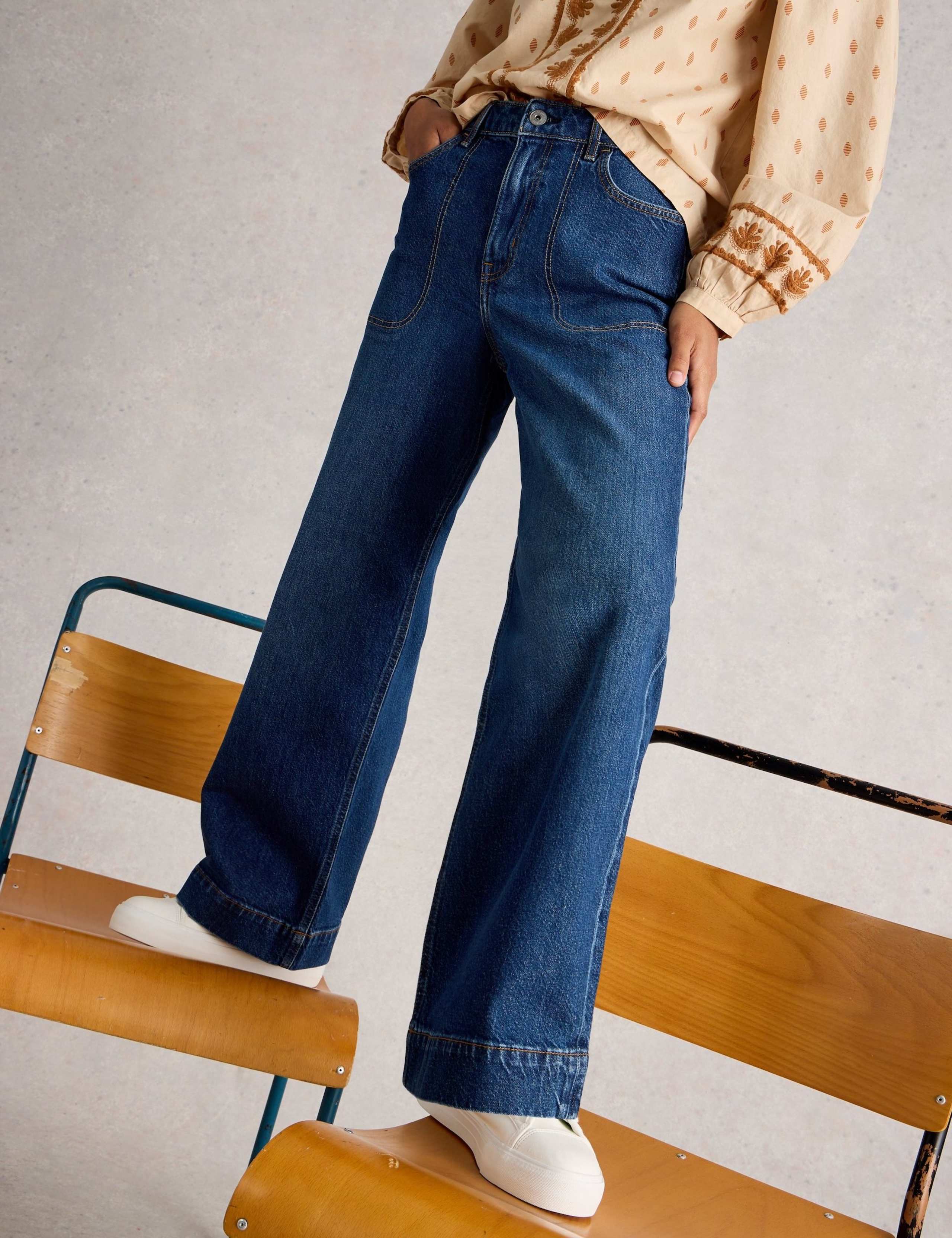 Mid Rise Wide Leg Jeans 3 of 6