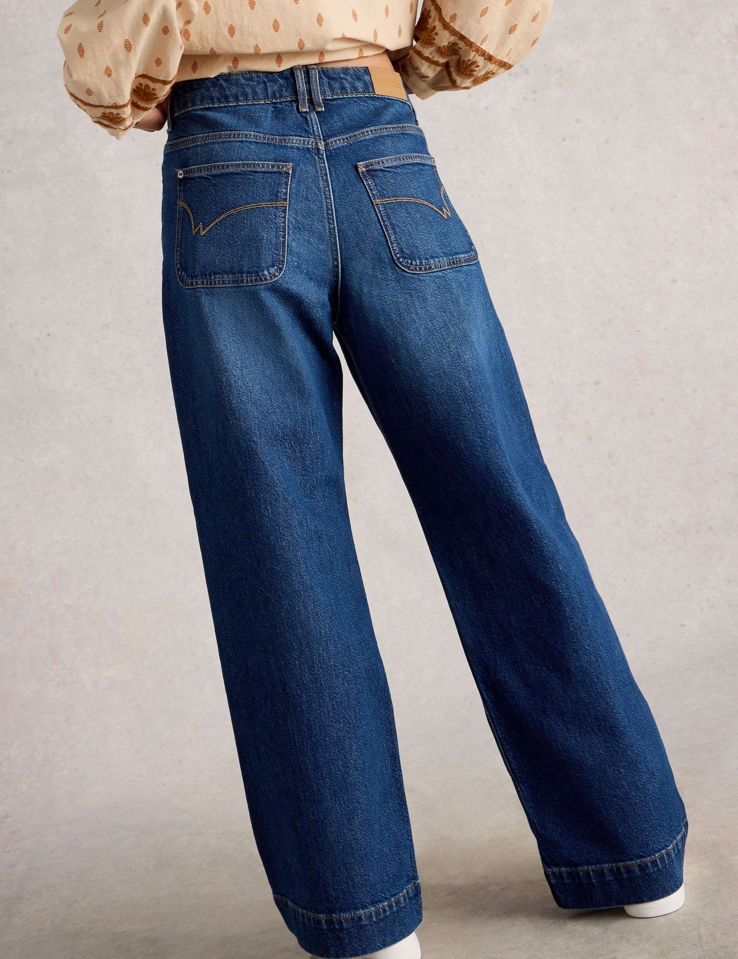 Mid Rise Wide Leg Jeans 4 of 6
