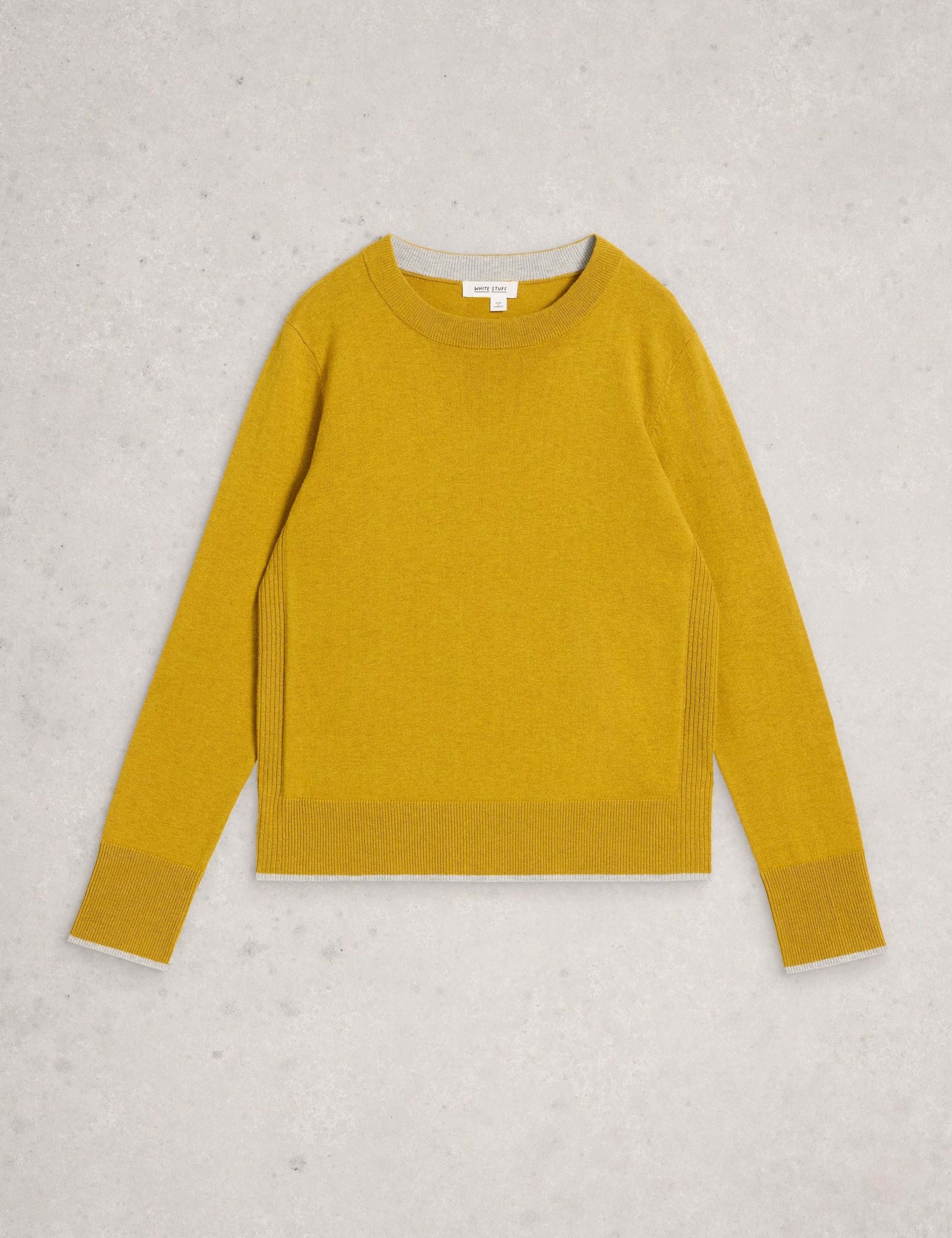 Cotton Rich Tipped Trim Jumper 2 of 6