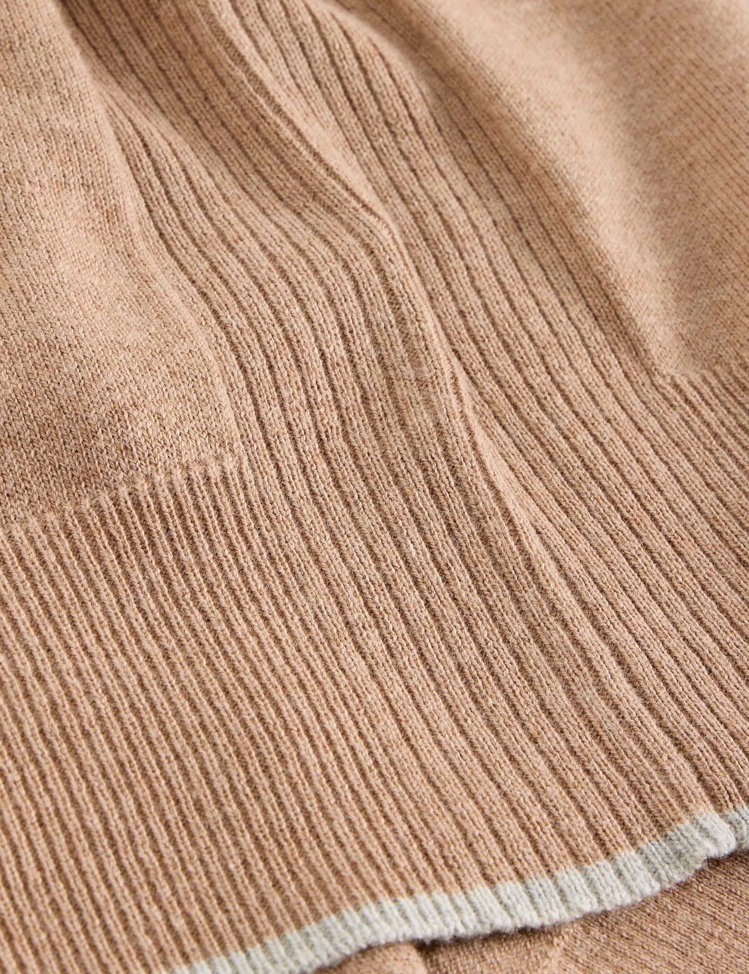 Merino Wool Blend Tipped Crew Neck Jumper 6 of 6