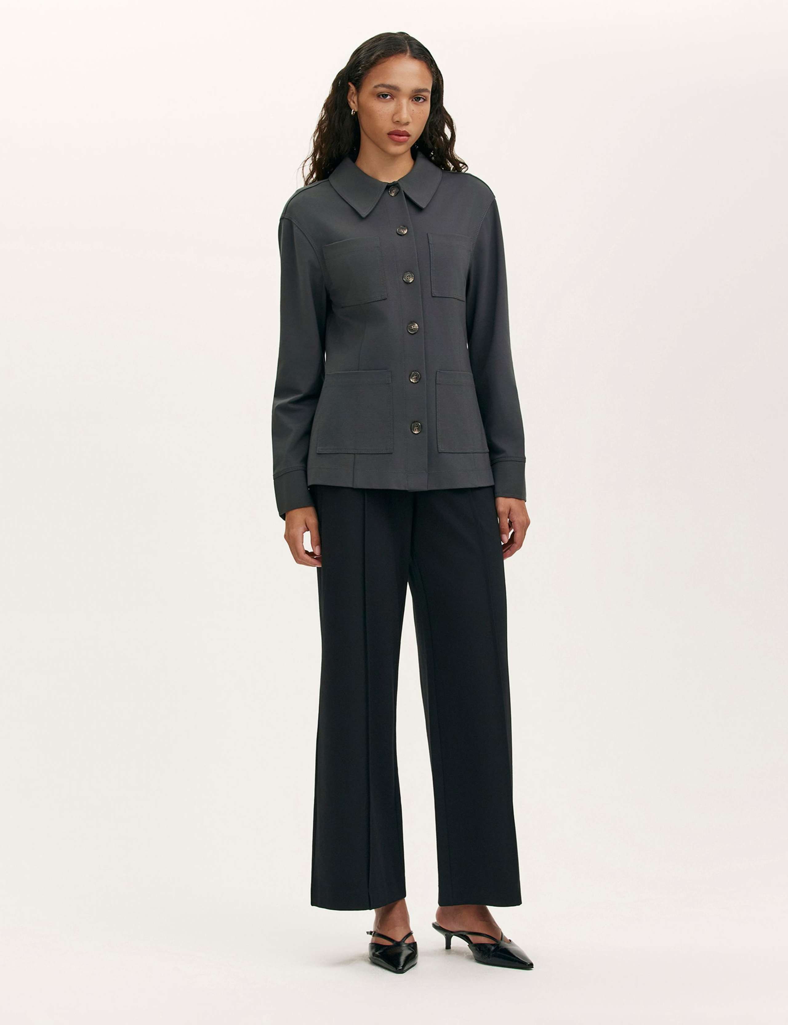 Ponte Jersey Collared Jacket 2 of 4