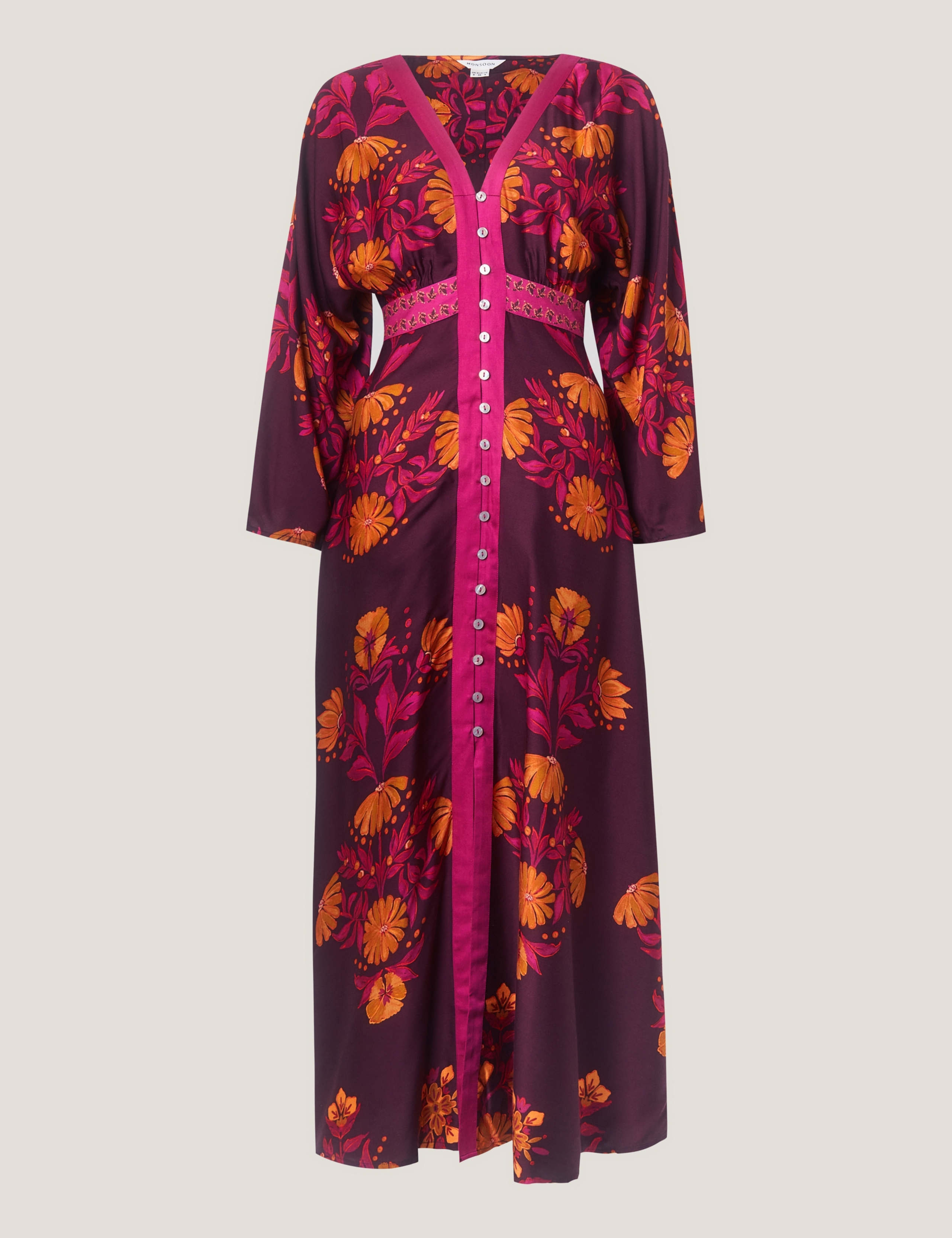 Koa Long Sleeve Floral Midi Dress 2 of 5