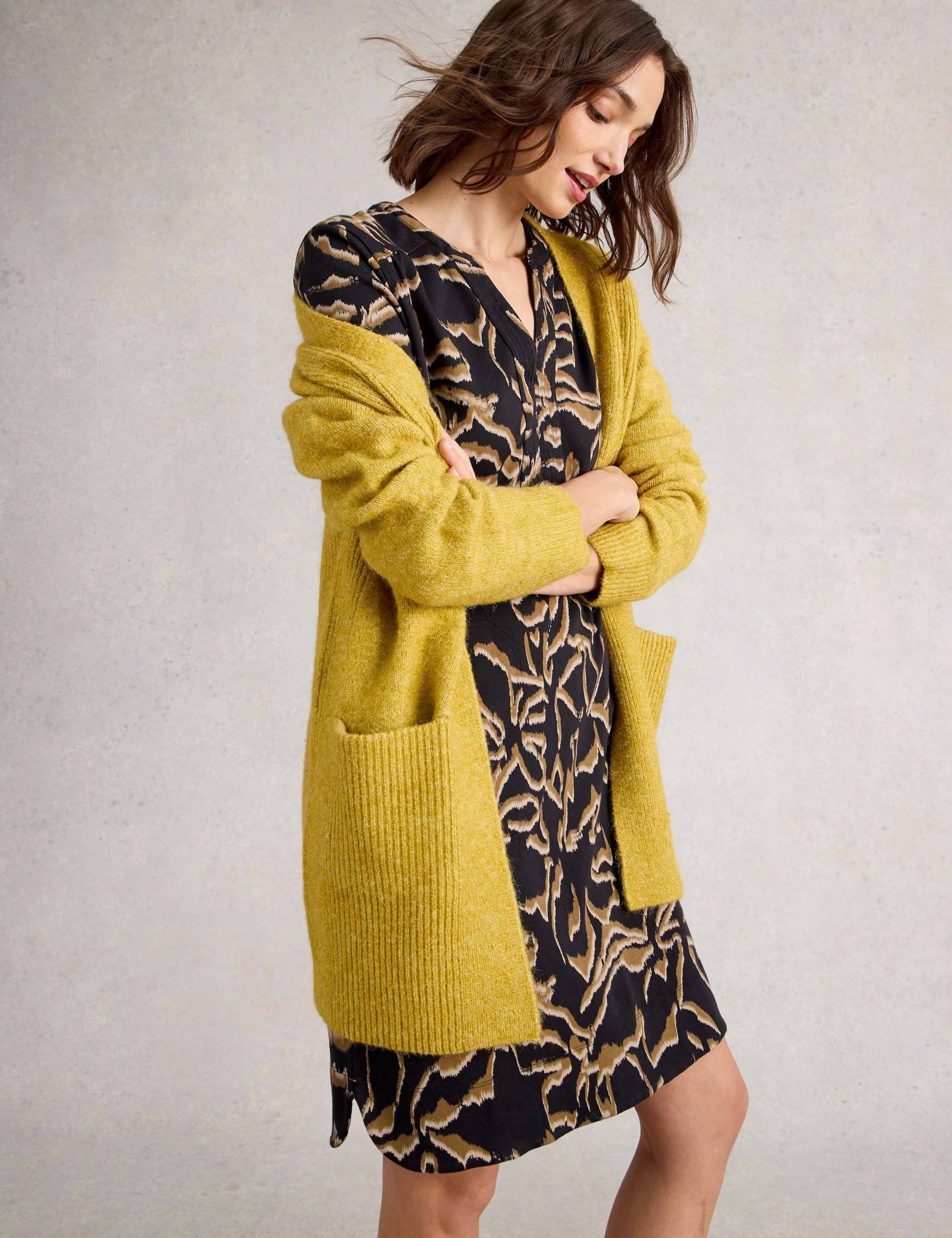 Pure Cotton Floral Knee Length Shift Dress 4 of 6