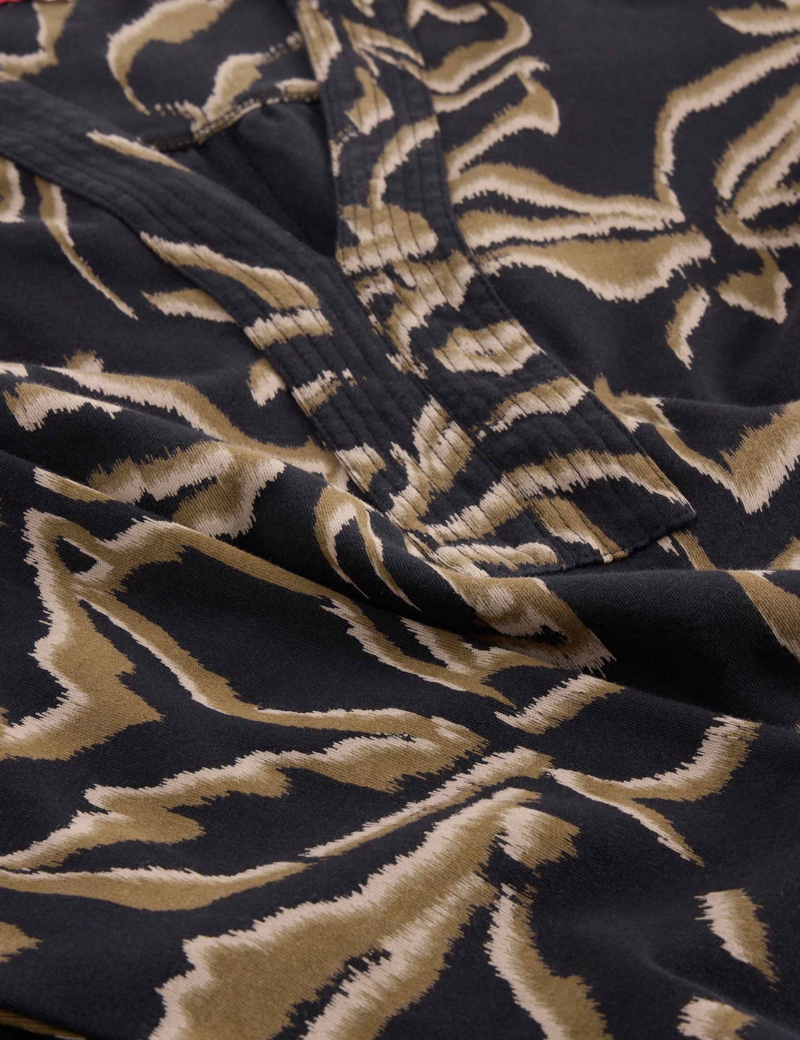 Pure Cotton Floral Knee Length Shift Dress 5 of 6