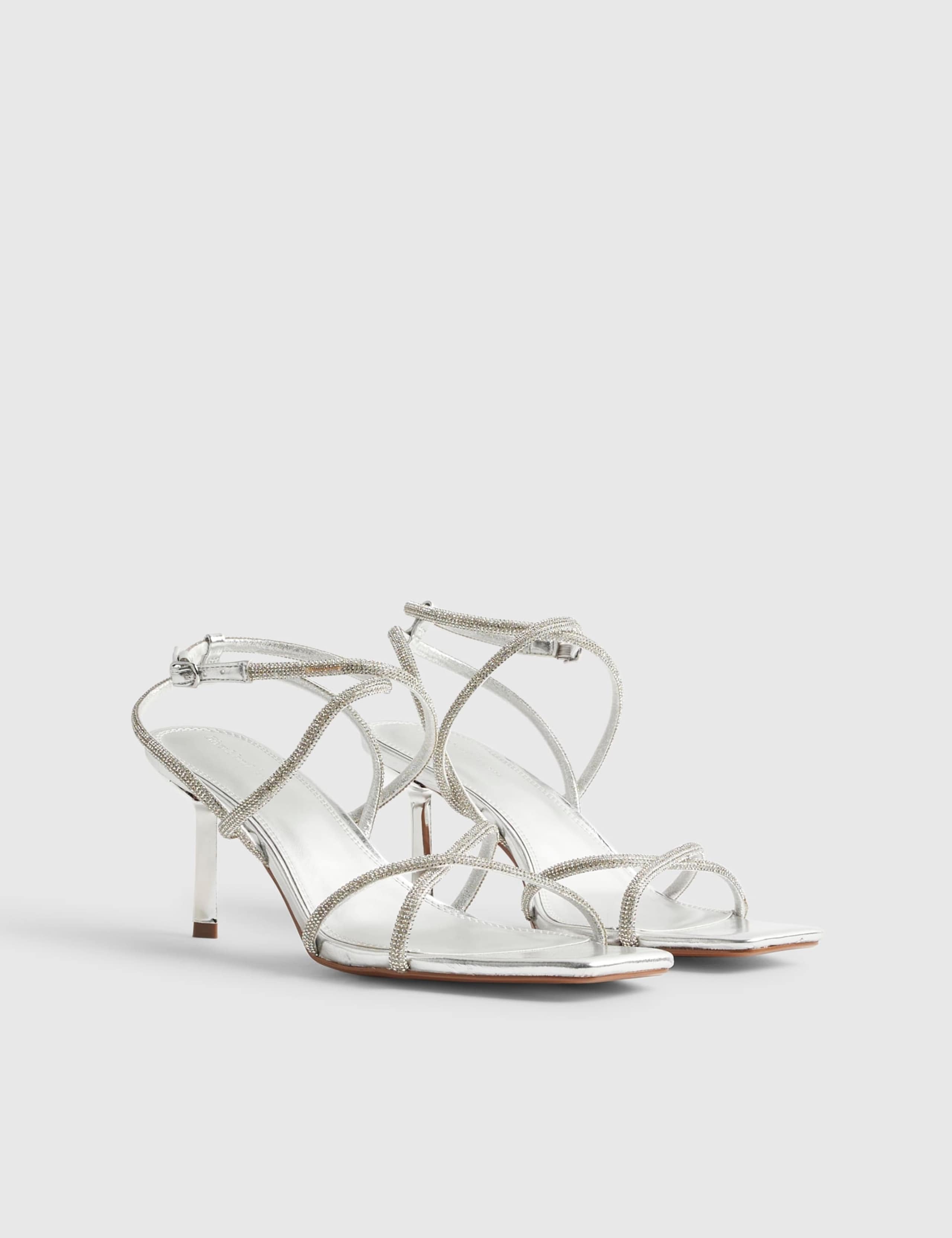 Diamanté Strappy Stiletto Heel Sandals 2 of 5
