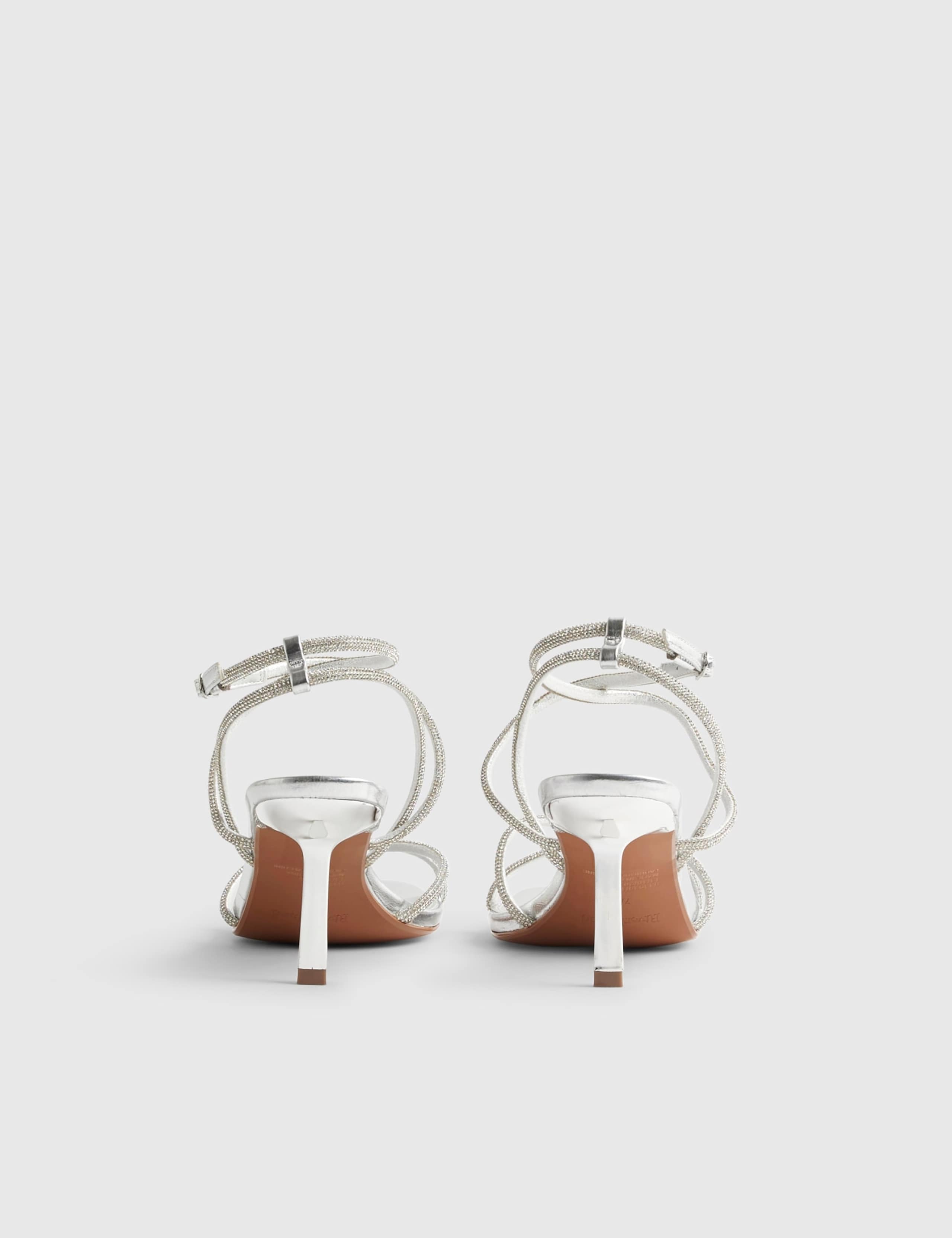 Diamanté Strappy Stiletto Heel Sandals 4 of 5
