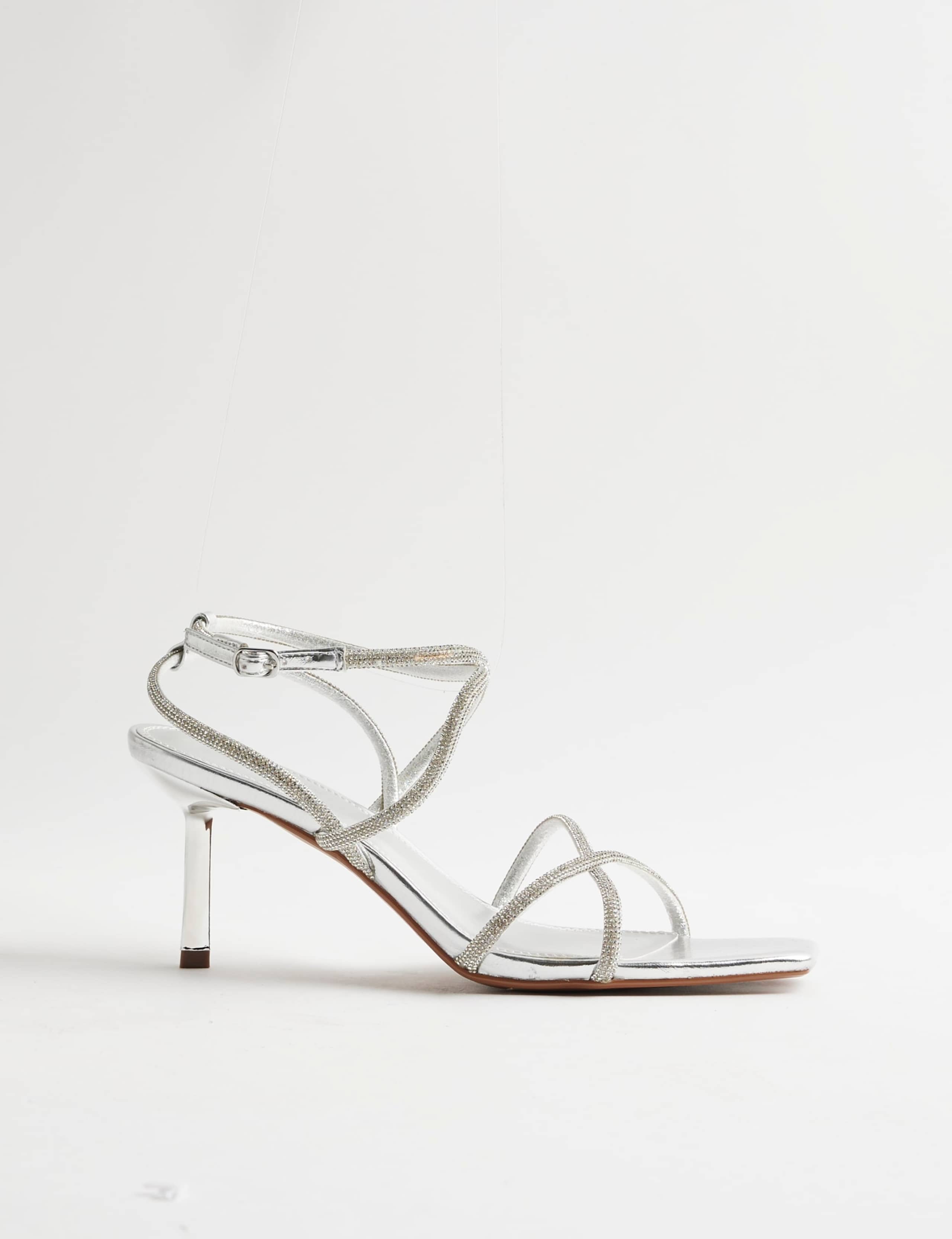 Diamanté Strappy Stiletto Heel Sandals 5 of 5