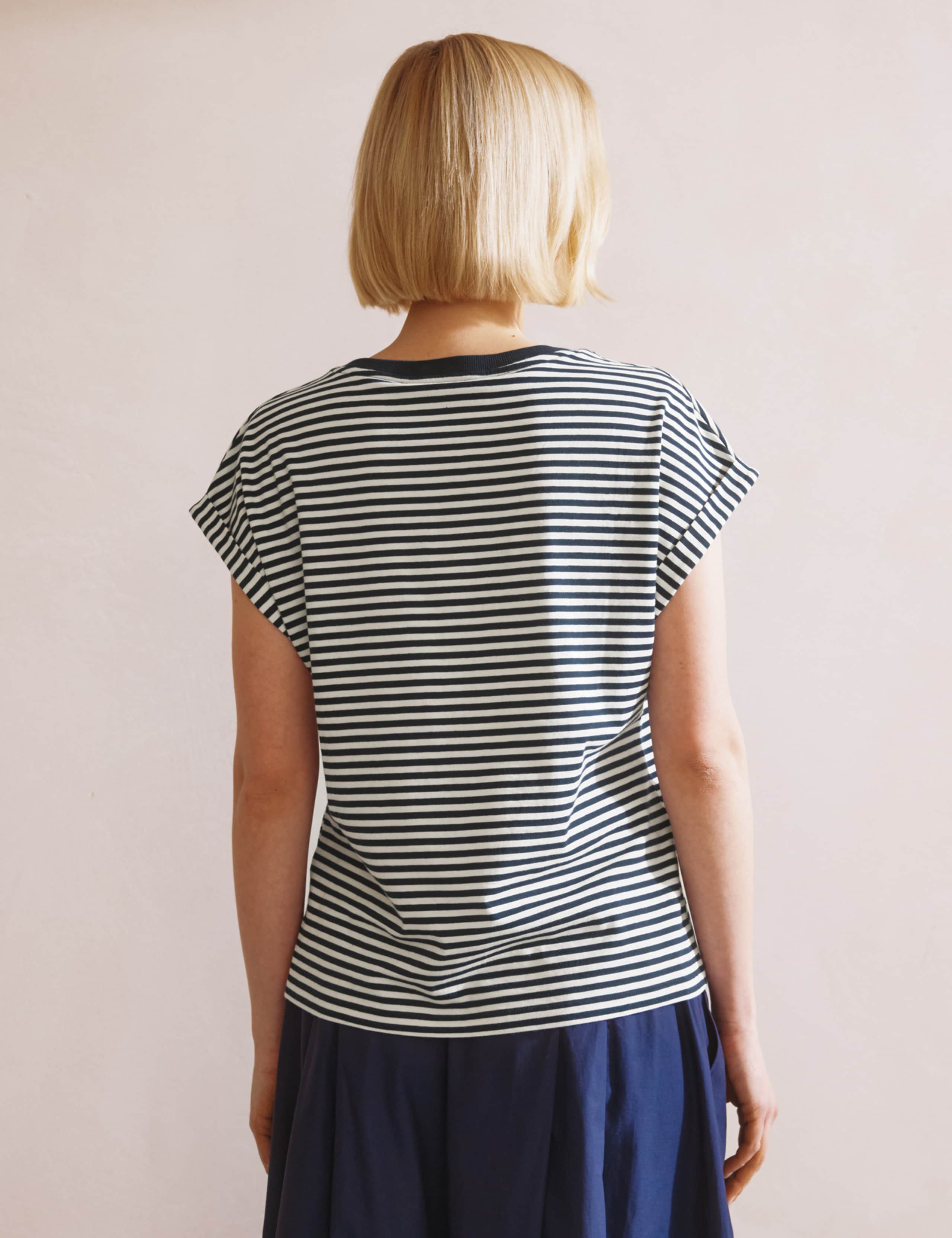Pure Cotton Striped T-Shirt 5 of 6