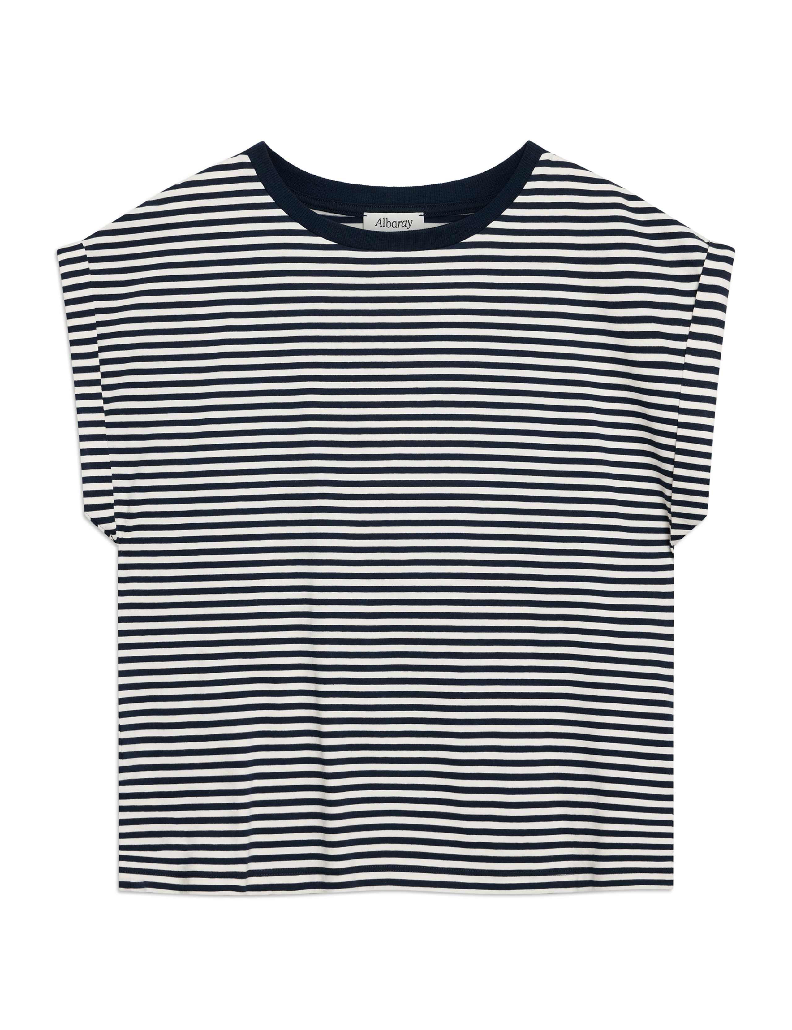 Pure Cotton Striped T-Shirt 2 of 6