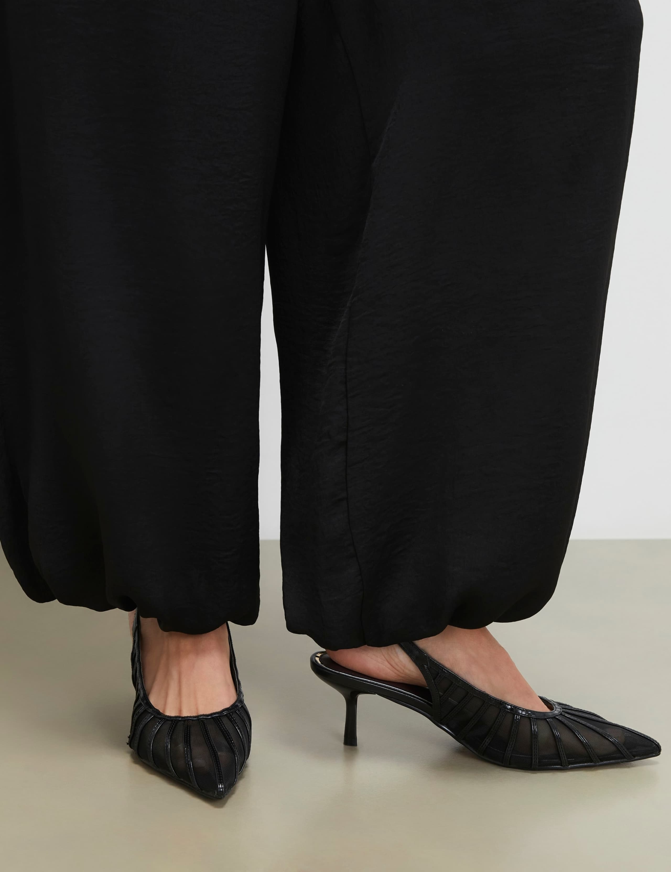 Mesh Kitten Heel Pointed Court Shoes 1 of 5
