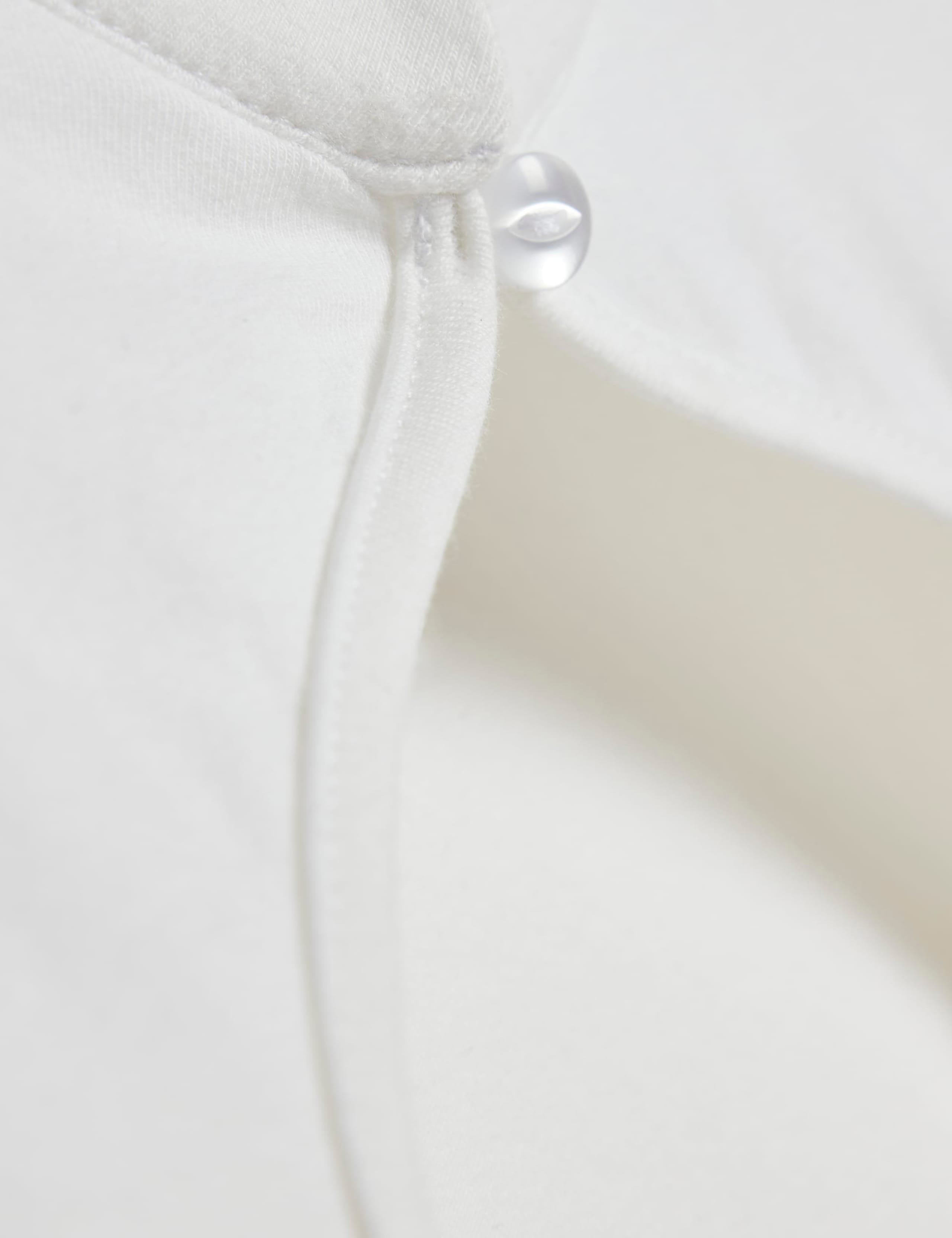 Cotton Rich Chinoiserie Roll Neck Fitted Keyhole Top 5 of 6