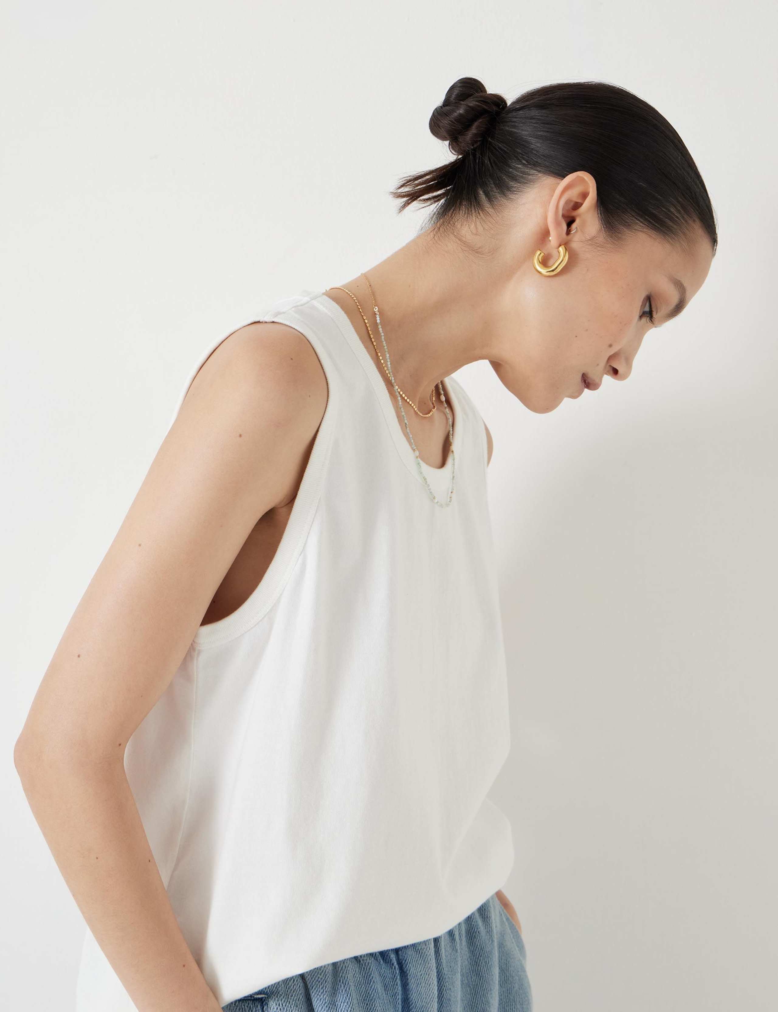 Pure Cotton Relaxed Vest 4 of 5
